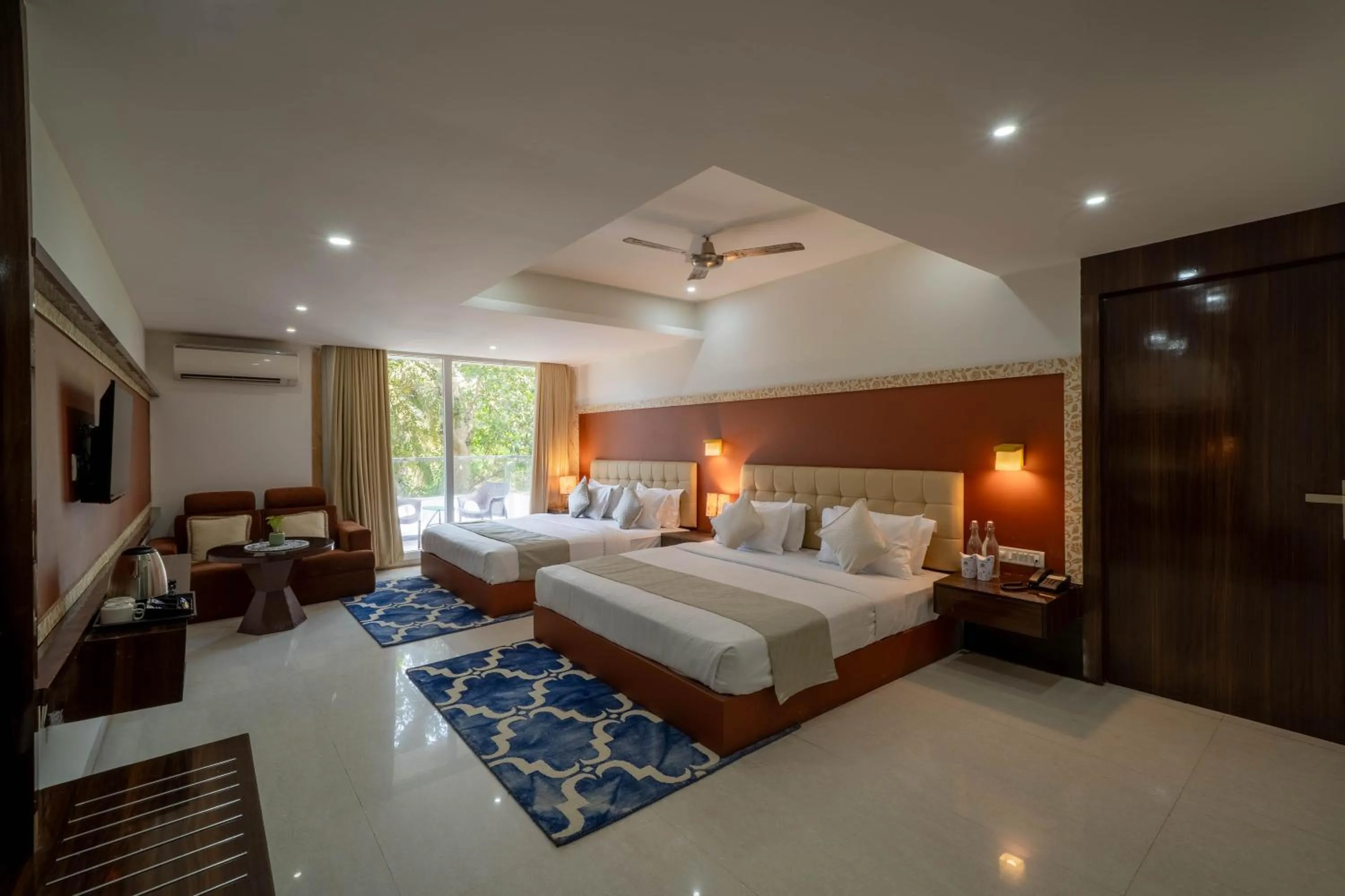 Bed in Perfectstayz Premium Goa Continental Baga