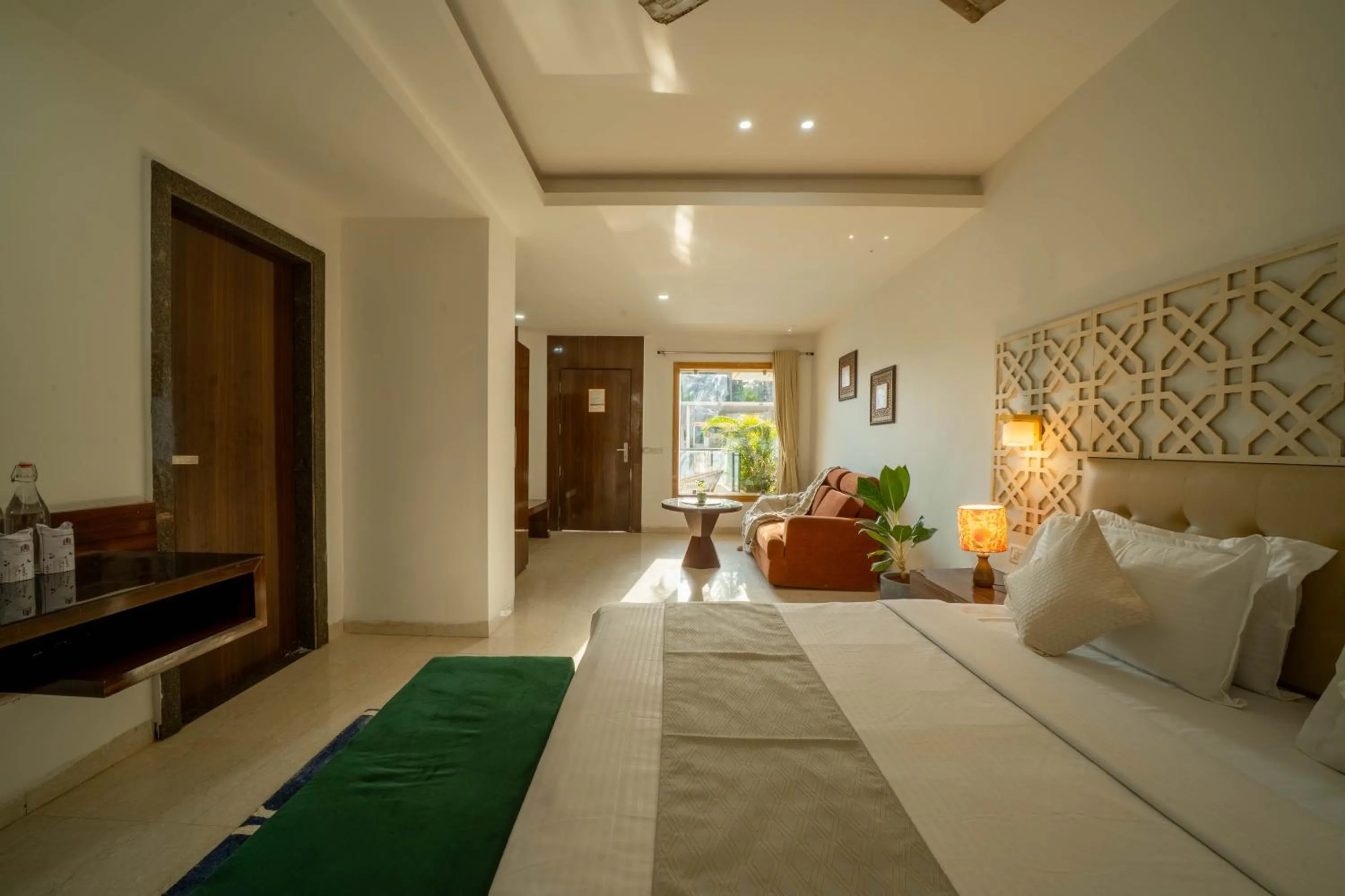 Bed in Perfectstayz Premium Goa Continental Baga