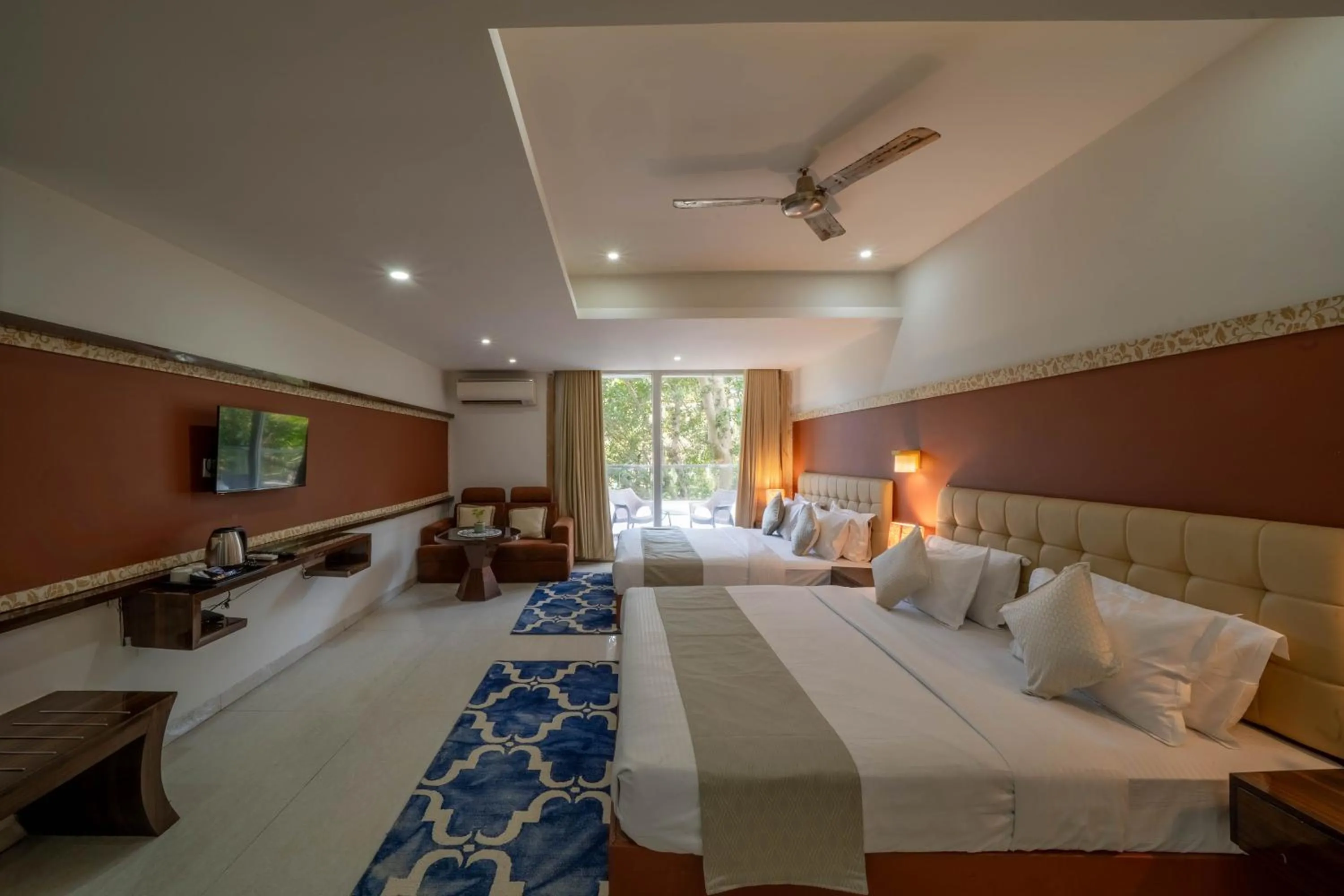 Bed in Perfectstayz Premium Goa Continental Baga