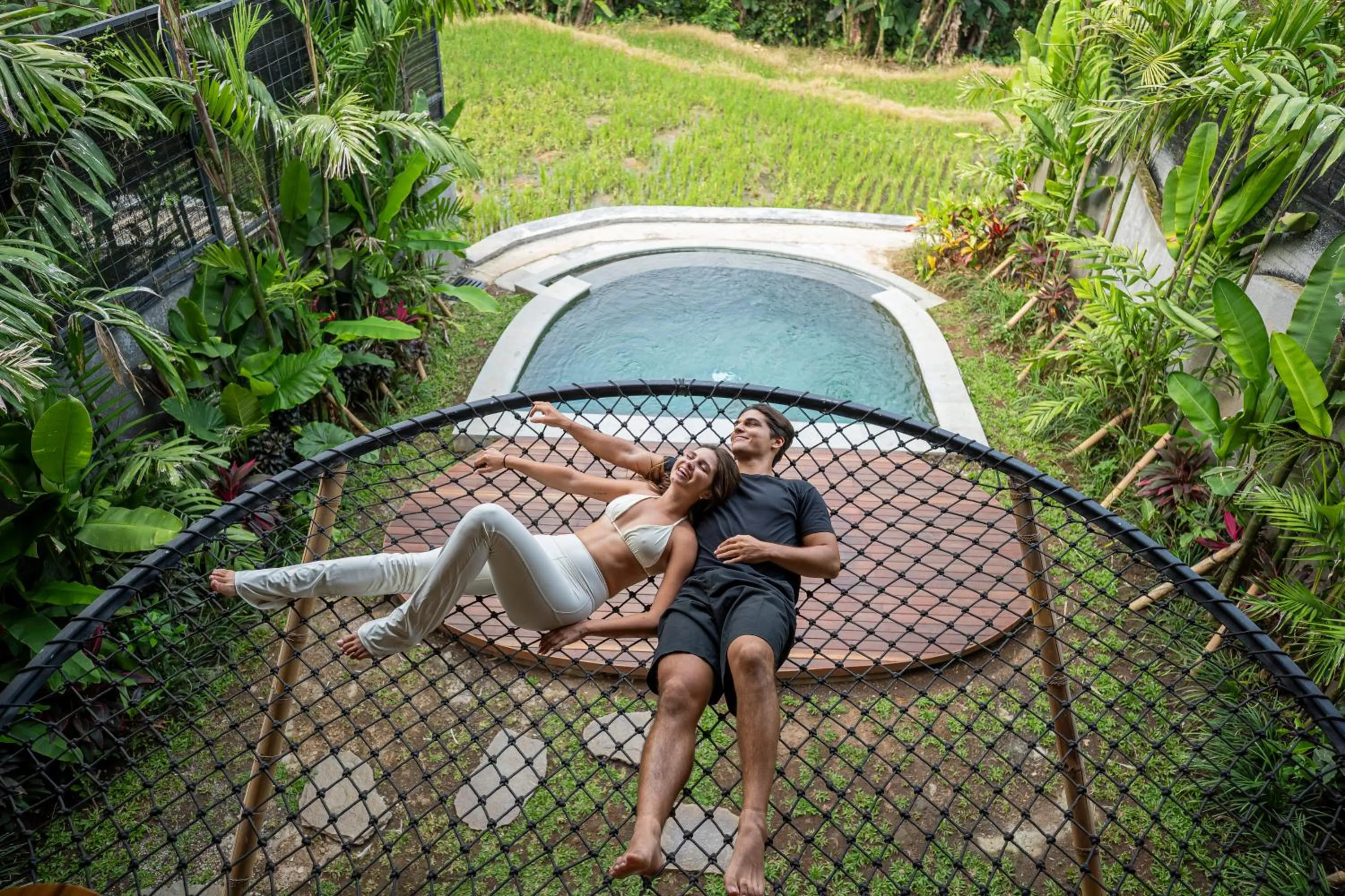 Garden view in Emana Bambooscape