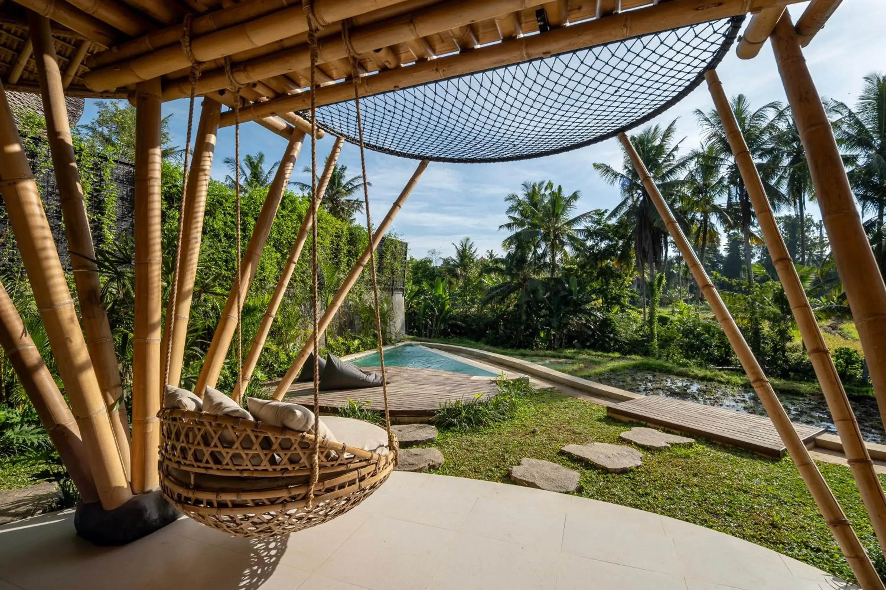 Pool view in Emana Bambooscape Pool view in Emana Bambooscape