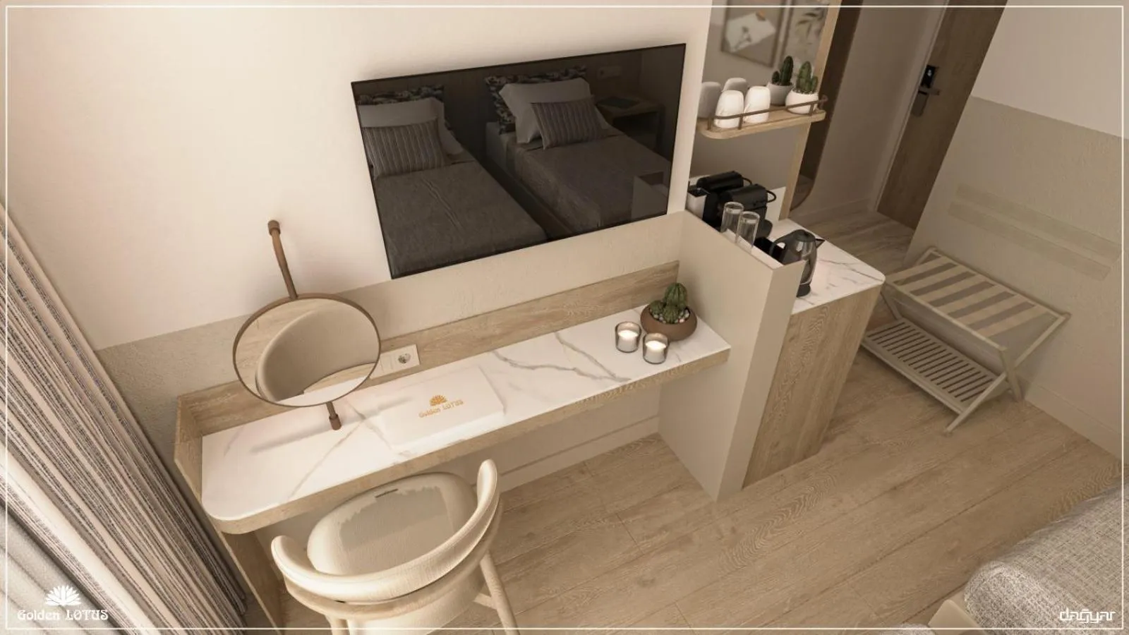 Photo of the whole room in Golden Lotus Hotel