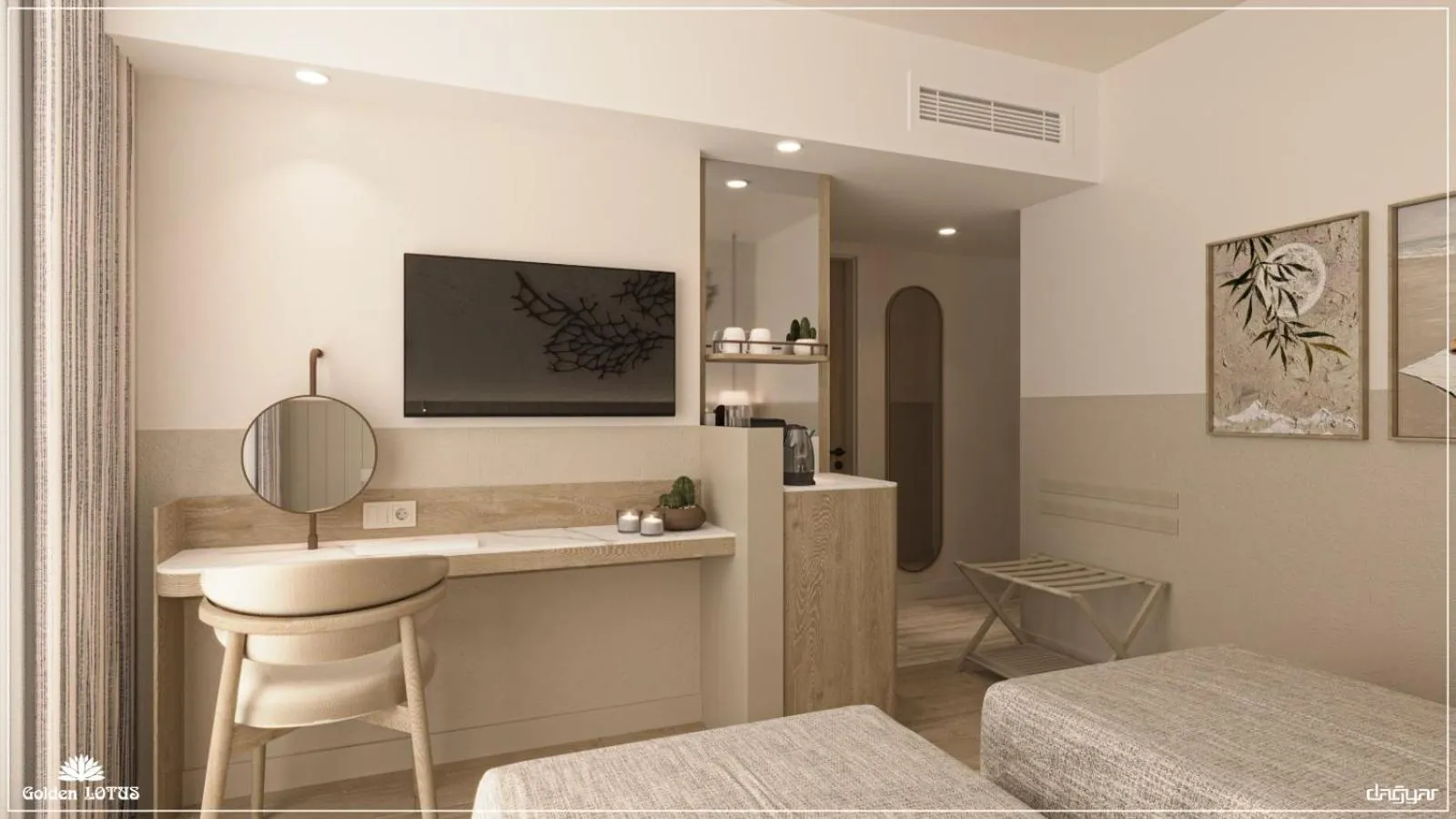 Photo of the whole room in Golden Lotus Hotel