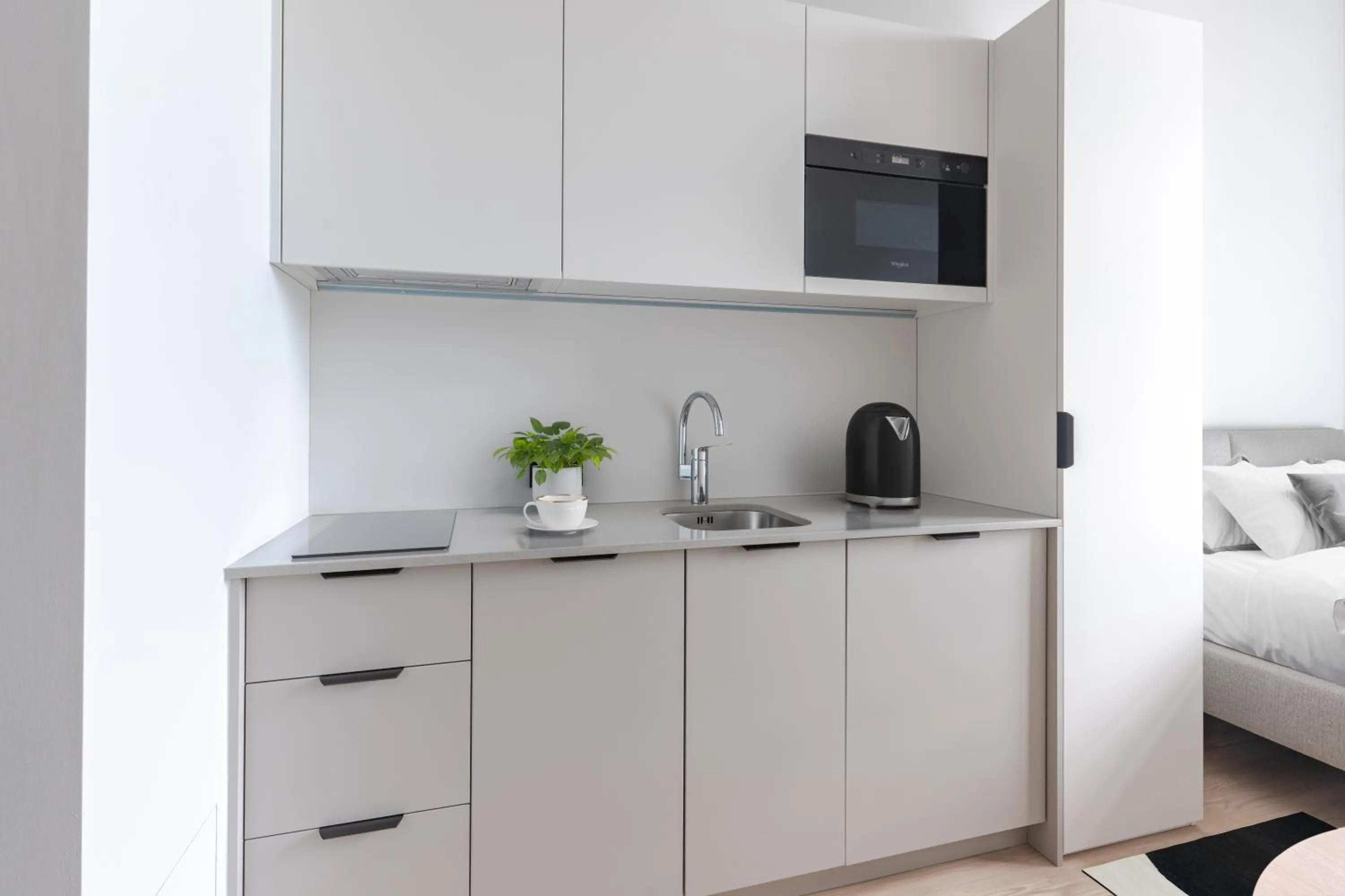 Kitchen or kitchenette, Bed in Noli Gdansk Old Town