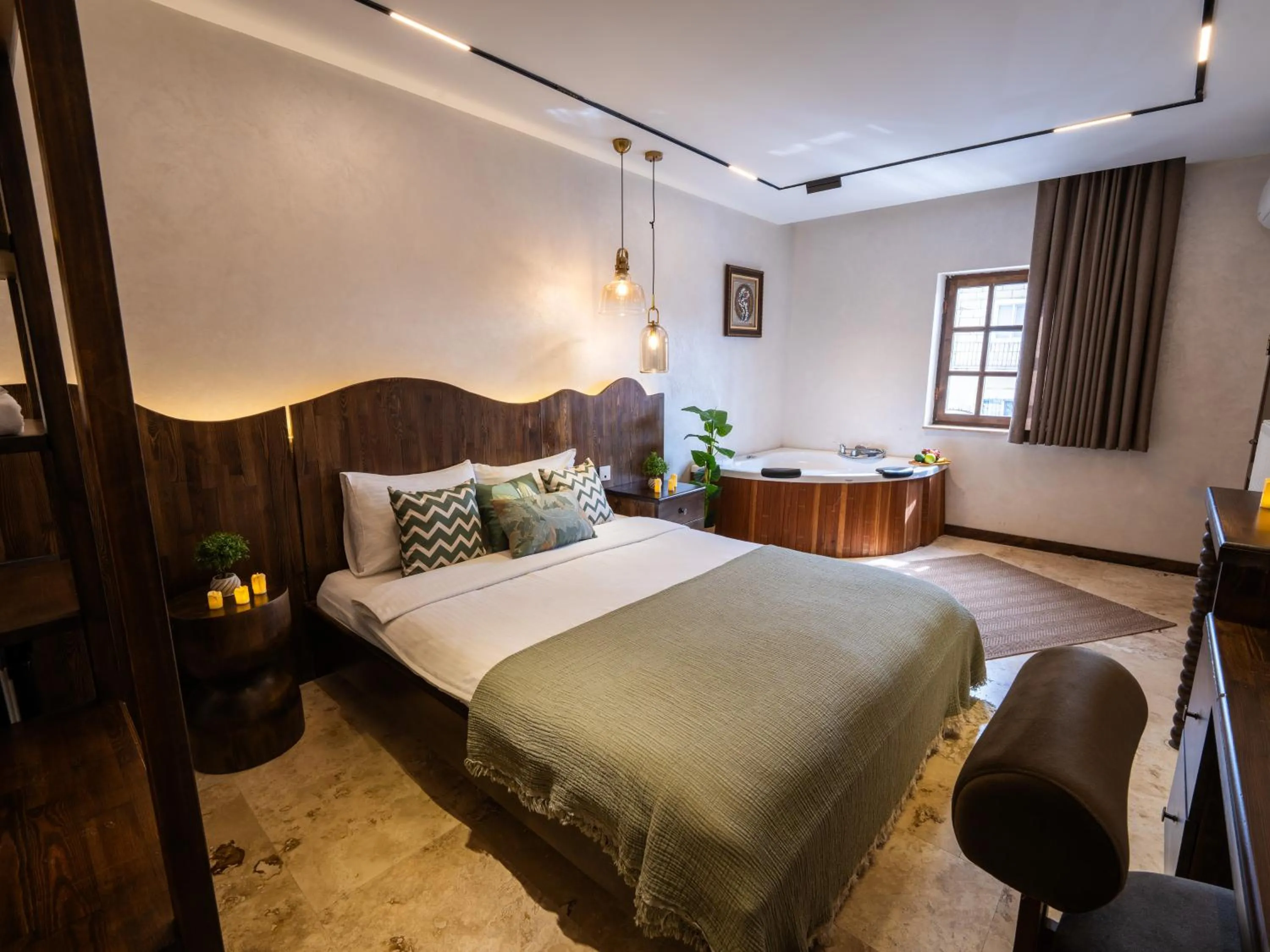 Bedroom, Bed in My Cappadocia Stone House