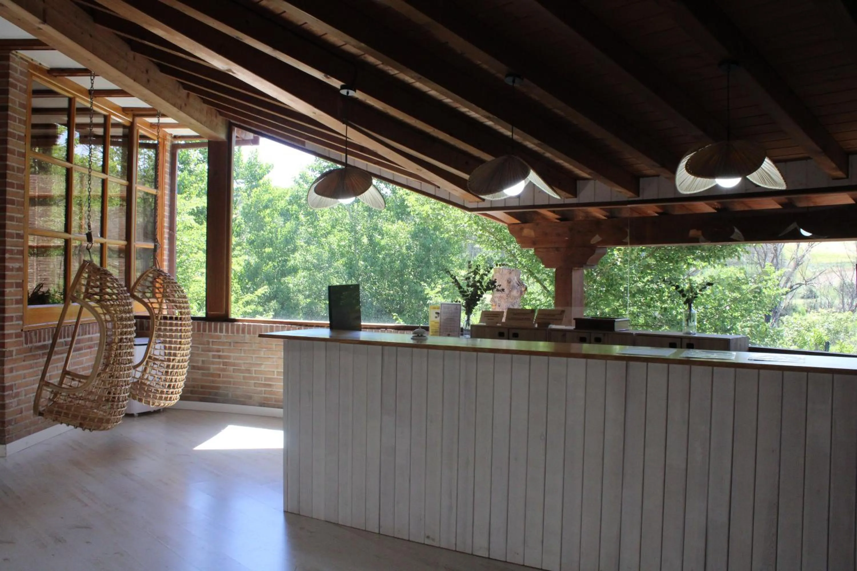 Lobby or reception in Albergue Jakue