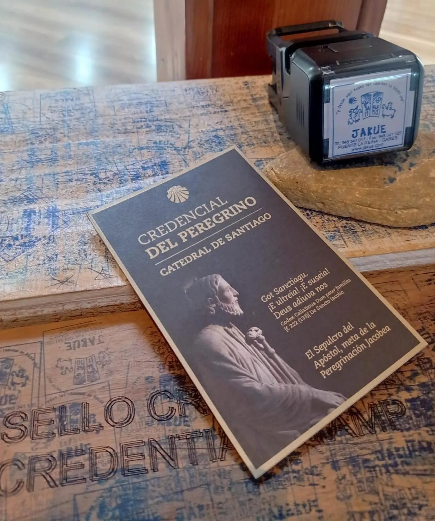 Decorative detail in Albergue Jakue