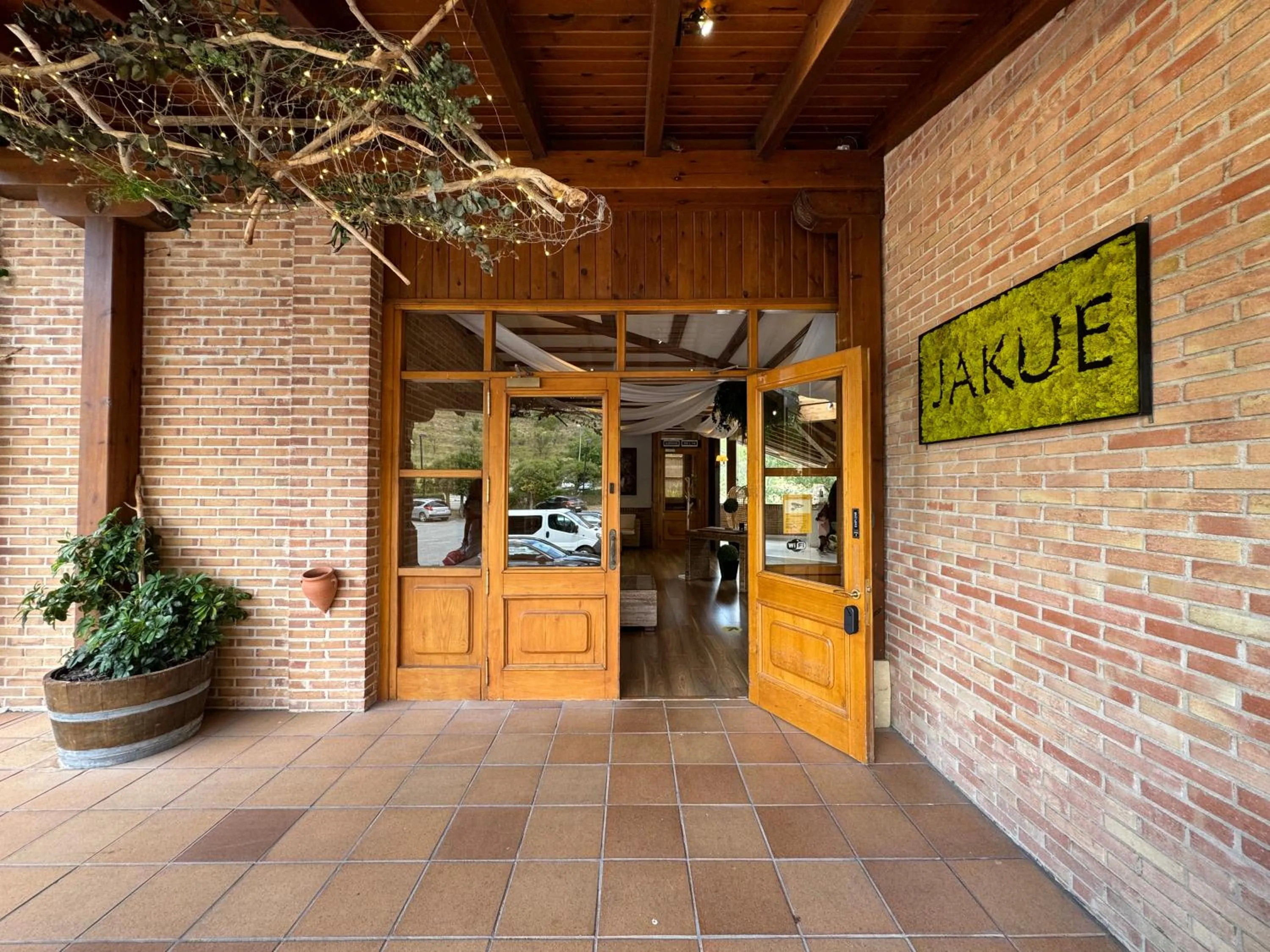 Lobby or reception in Albergue Jakue