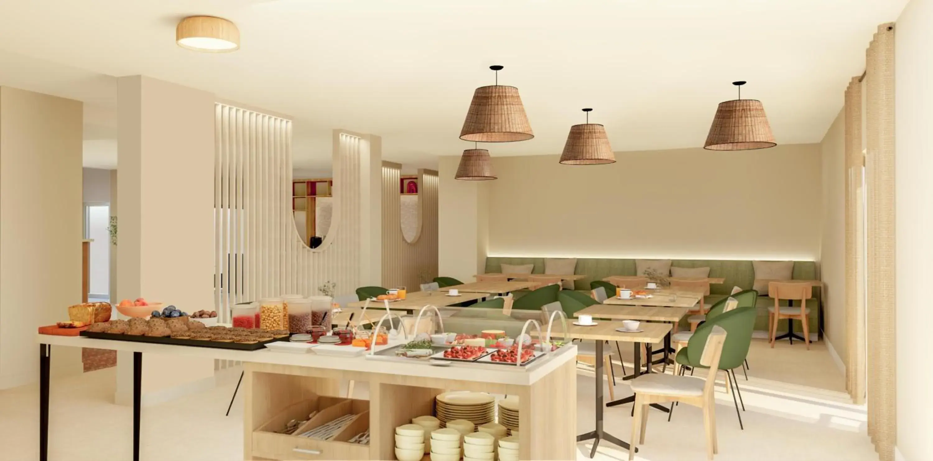 Breakfast in Best Western Terra Alta Perpignan Airport Breakfast in Best Western Terra Alta Perpignan Airport