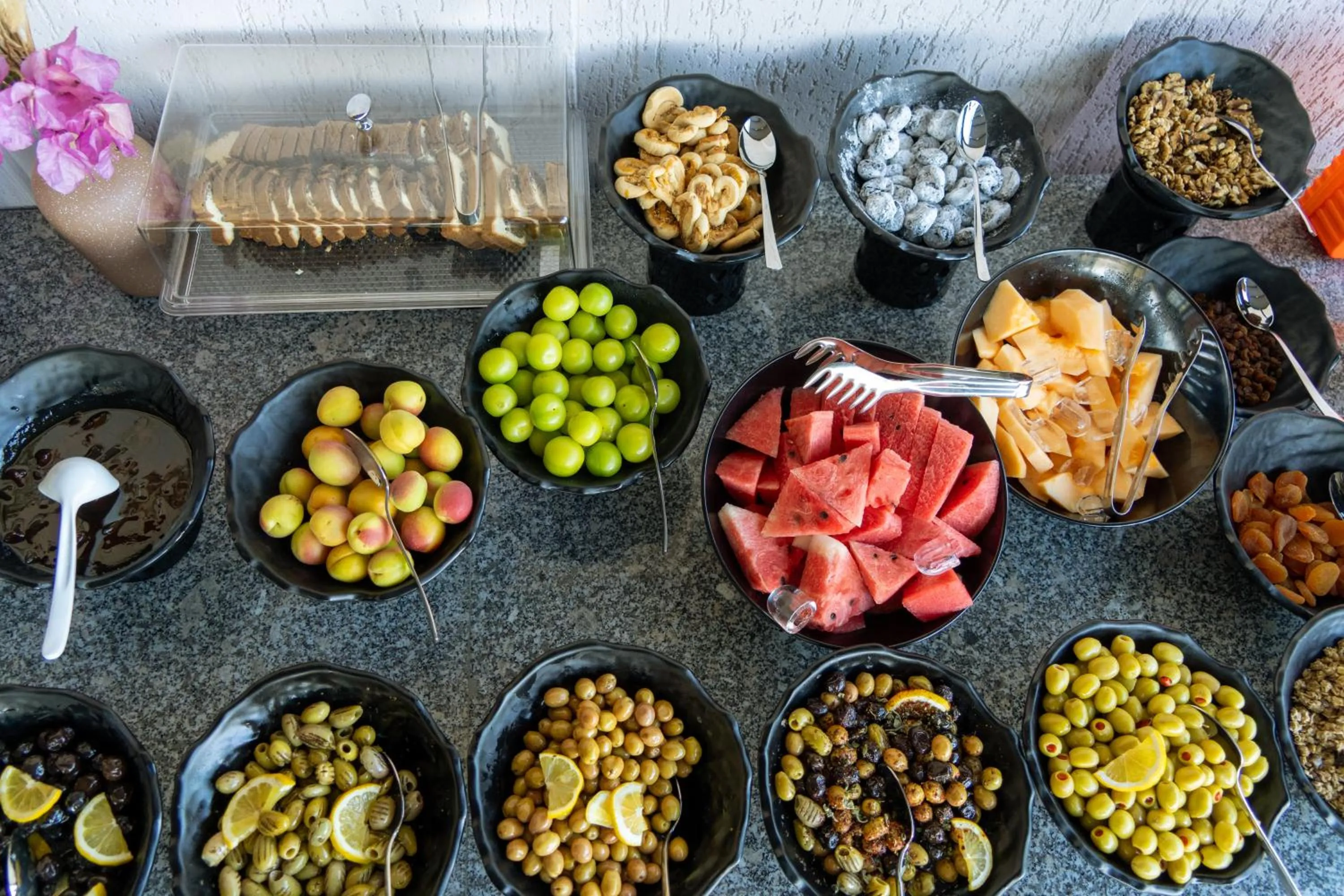 Buffet breakfast in Brow City Kaş