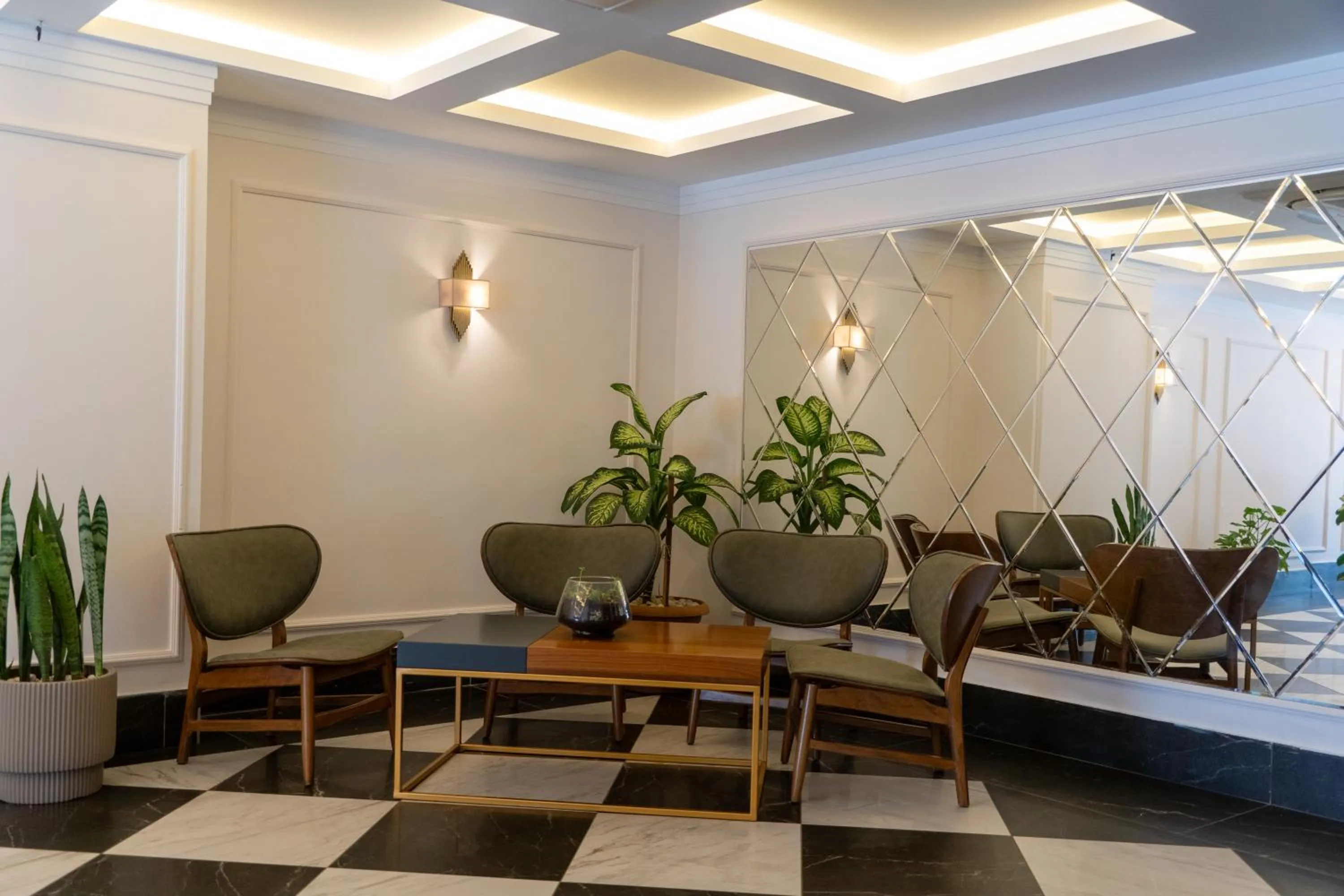 Seating area in Brow City Kaş