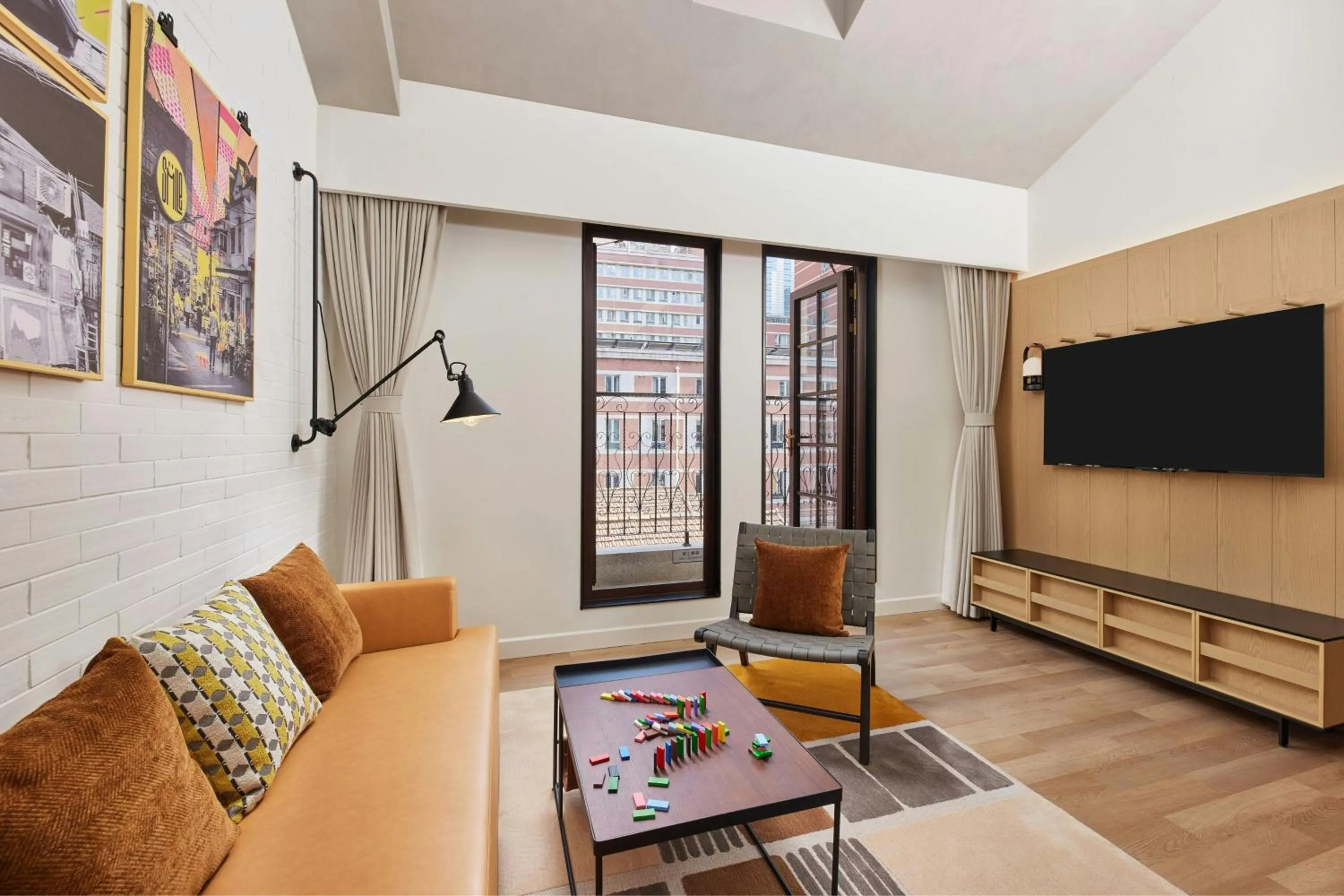 Living room in Moxy Shanghai Putuo