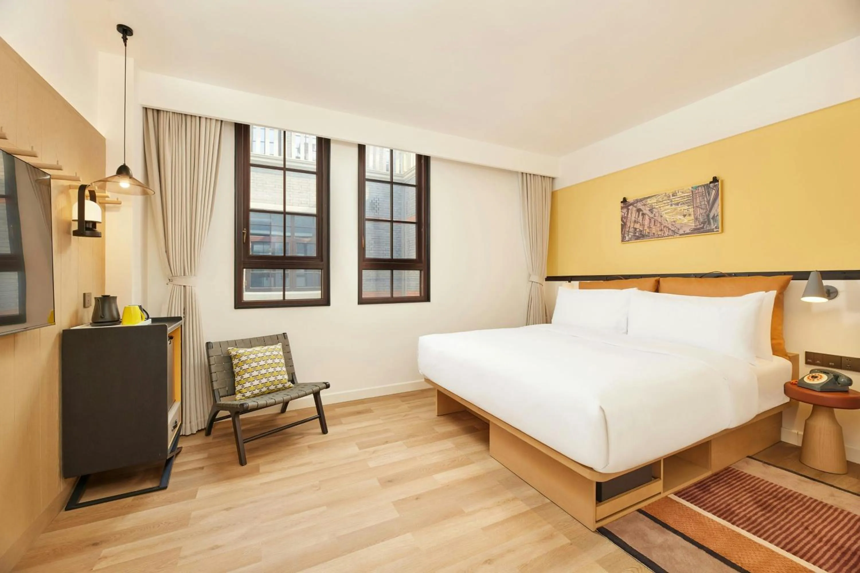 Photo of the whole room, Bed in Moxy Shanghai Putuo