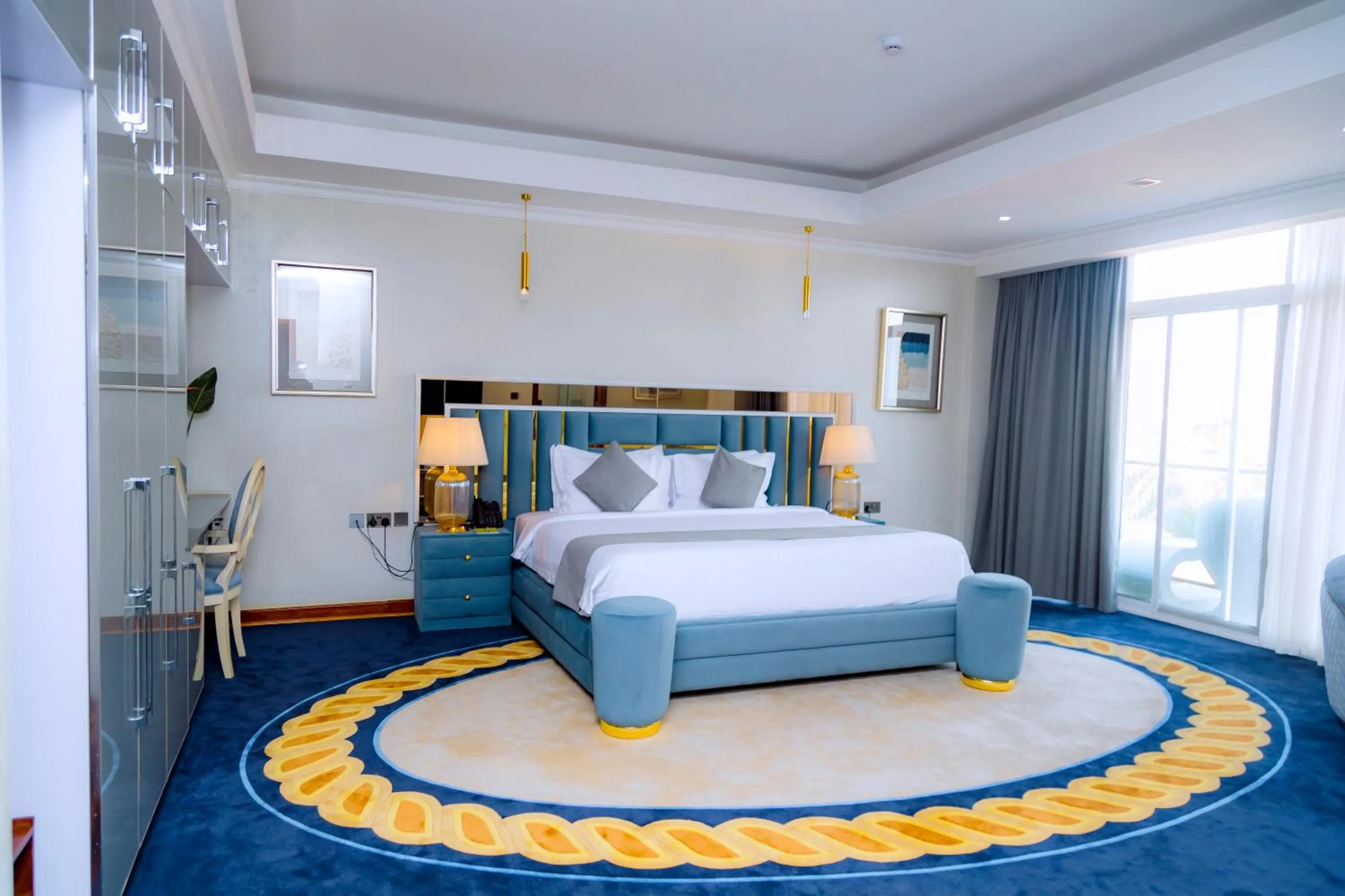 Bed in Kigali Paramount Hotel