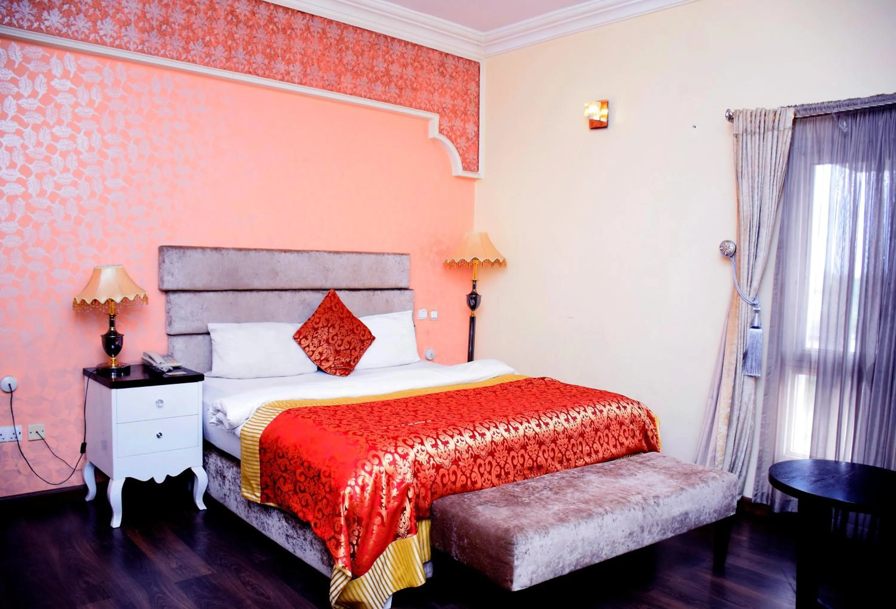Bed in Sandralia Hotel Limited, Abuja