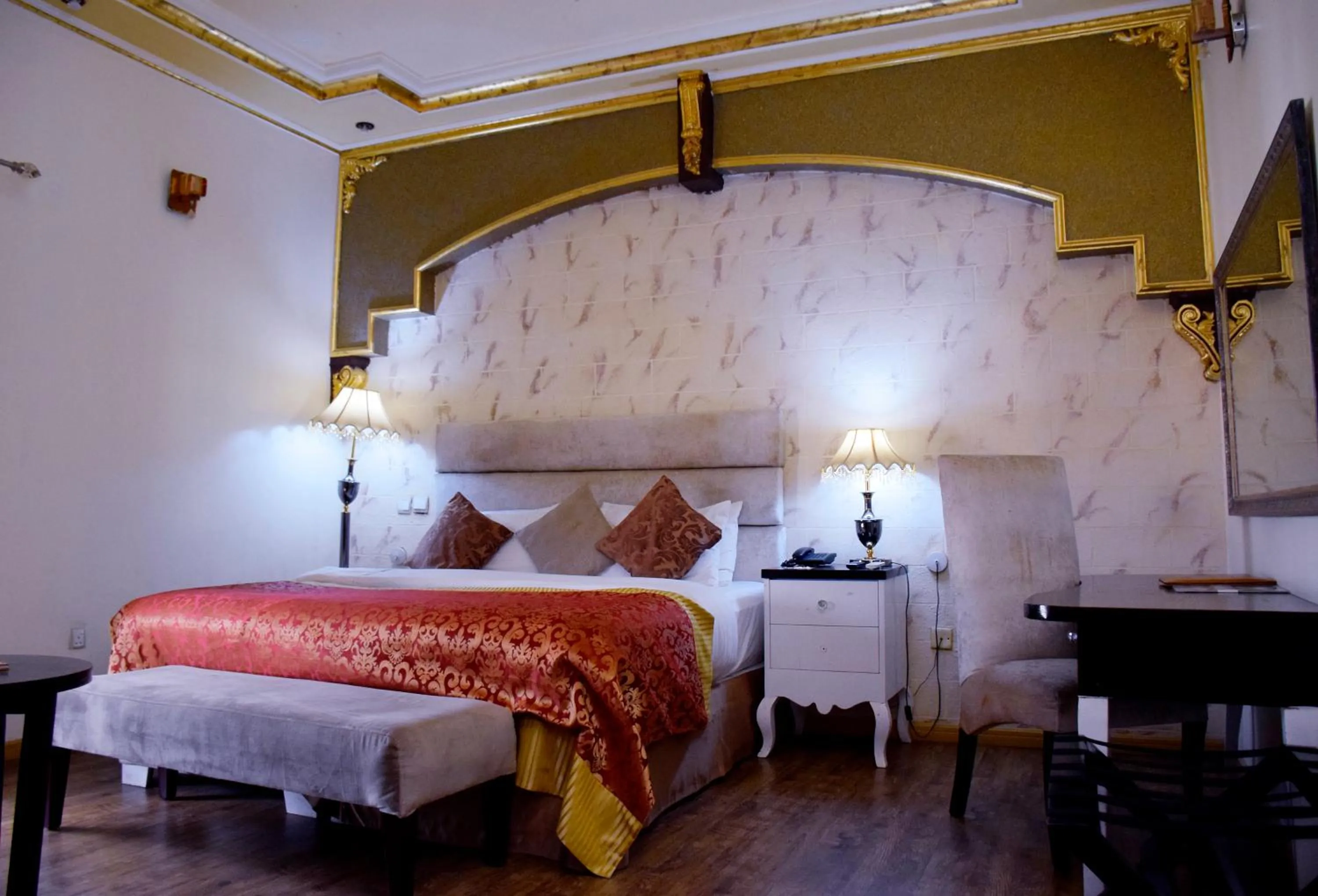 Bed in Sandralia Hotel Limited, Abuja