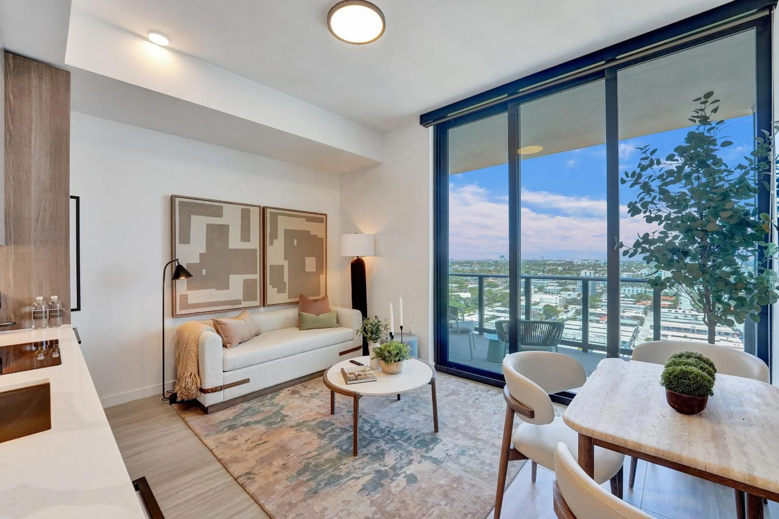 Seating area, Bed in 72 Park by Nomada Residences
