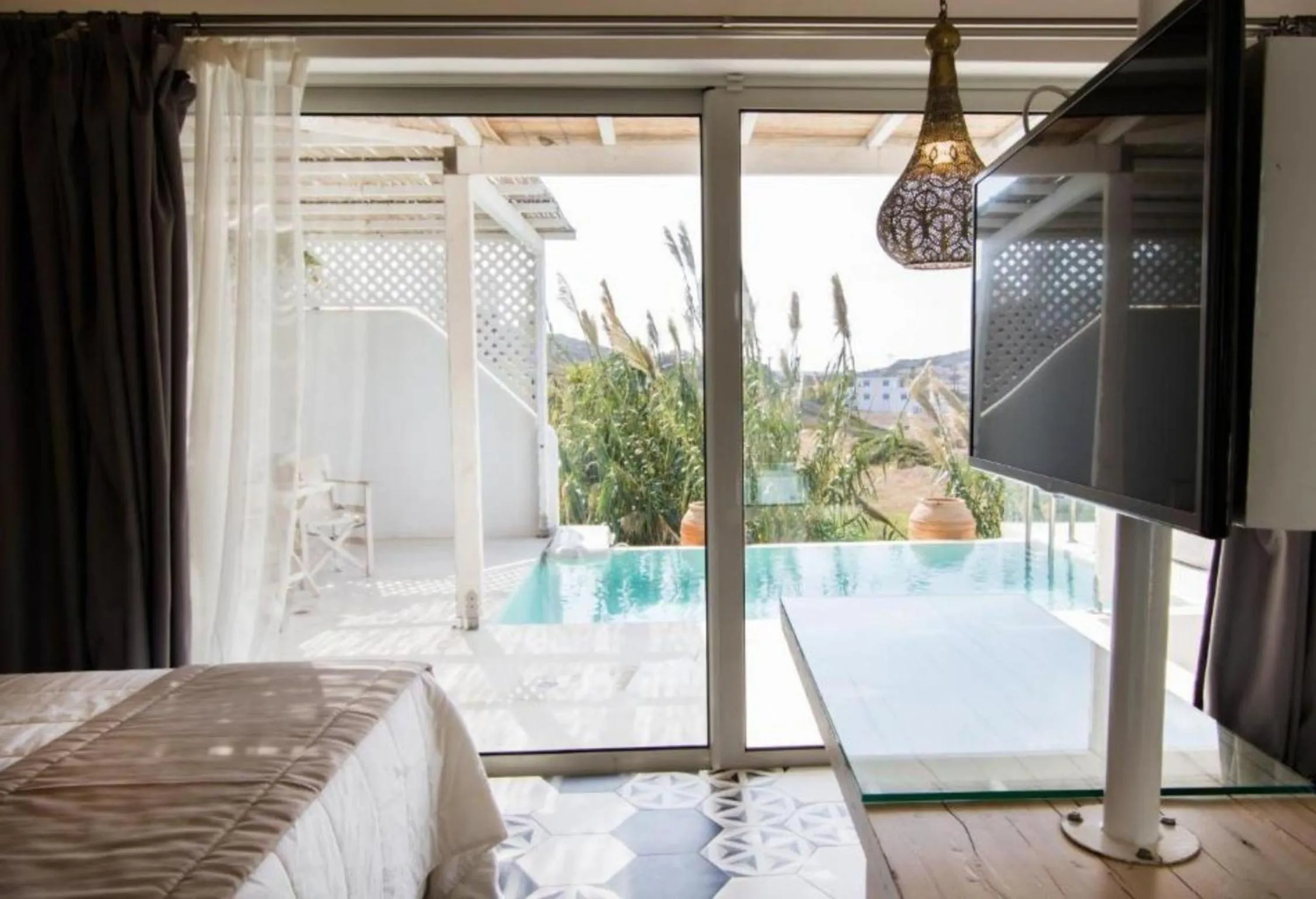 View (from property/room), Bed in Arkasa Palace