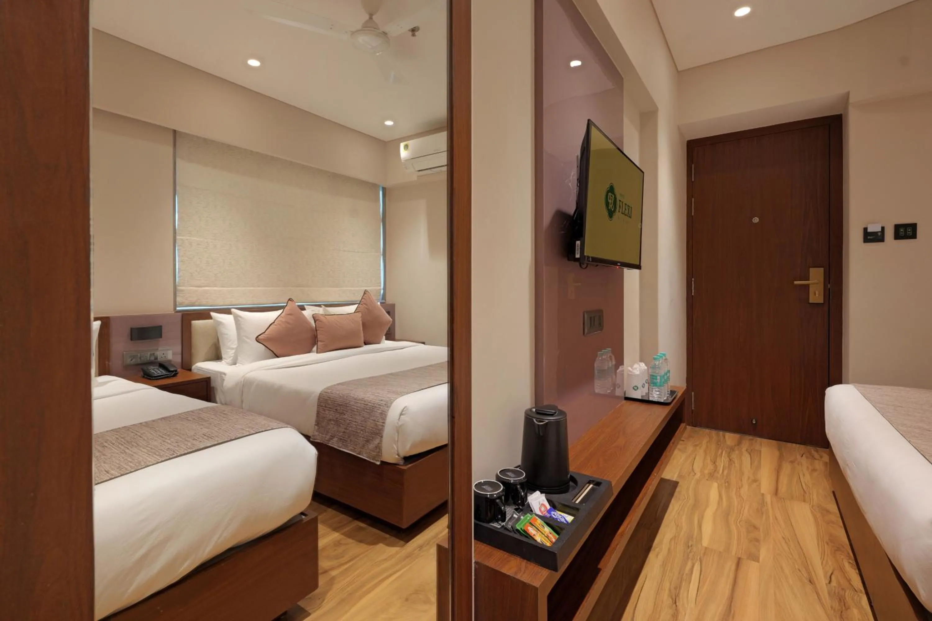 Bed in Hotel Flexi Residency Mumbai International Airport