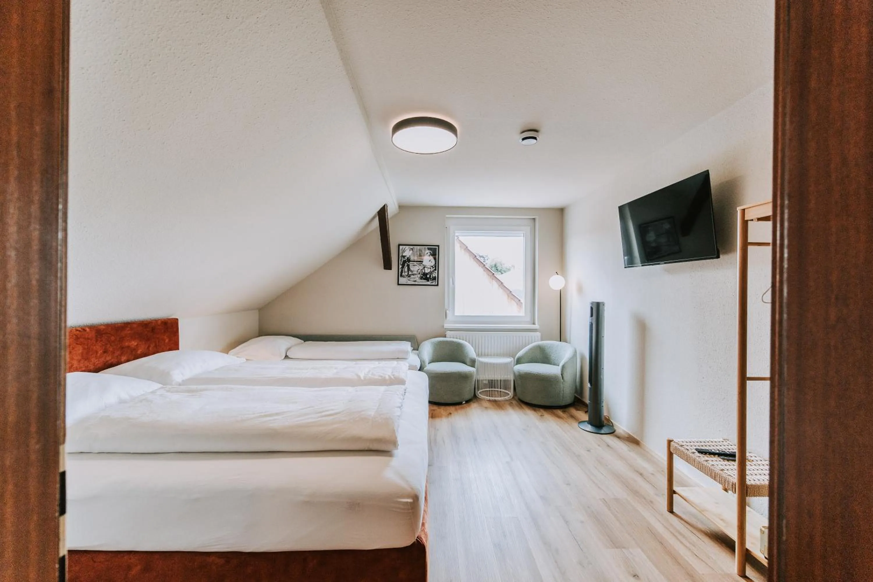 Bed in Velotique Hotel Angelika - Self-Check-in