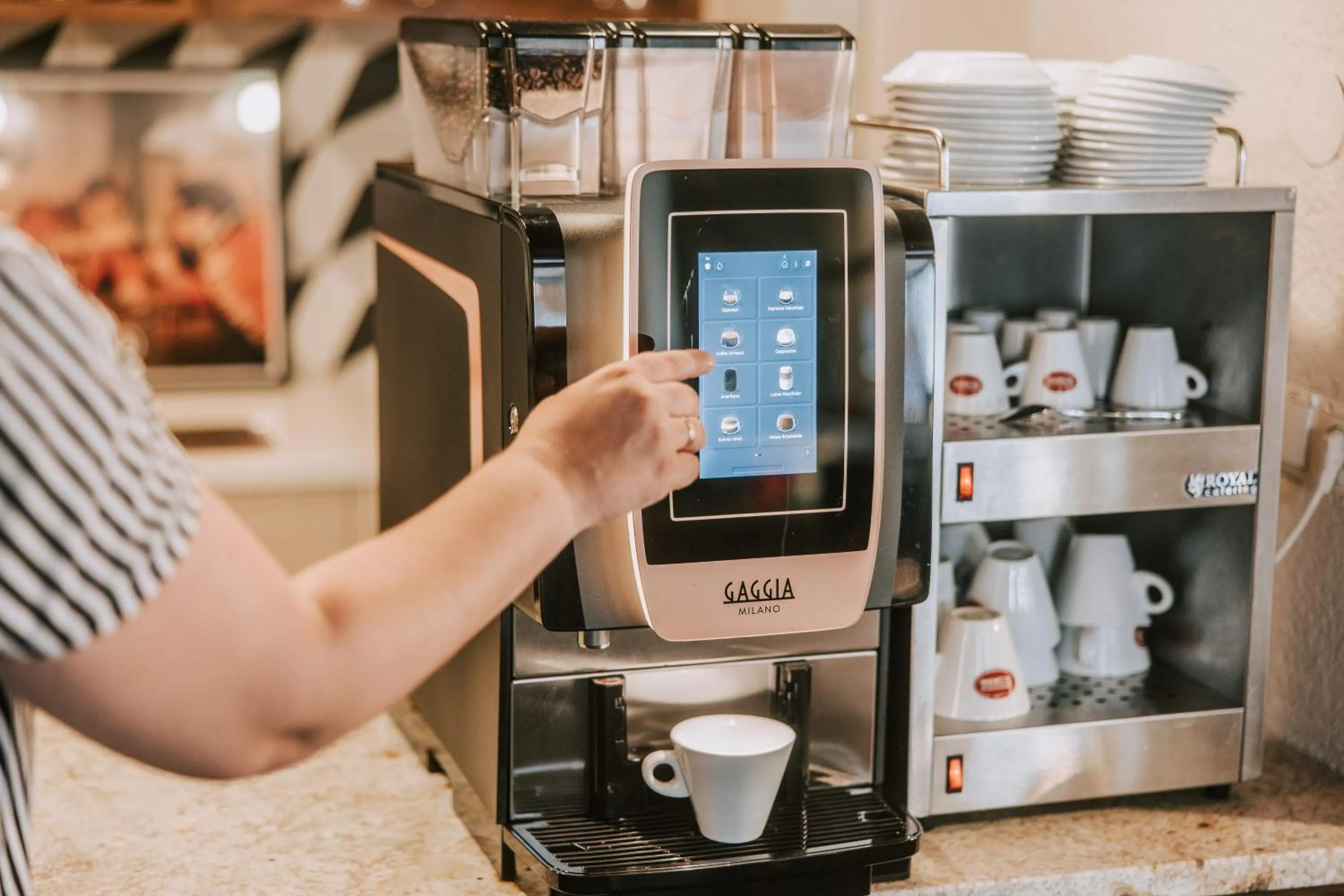 Coffee/tea facilities in Velotique Hotel Angelika - Self-Check-in