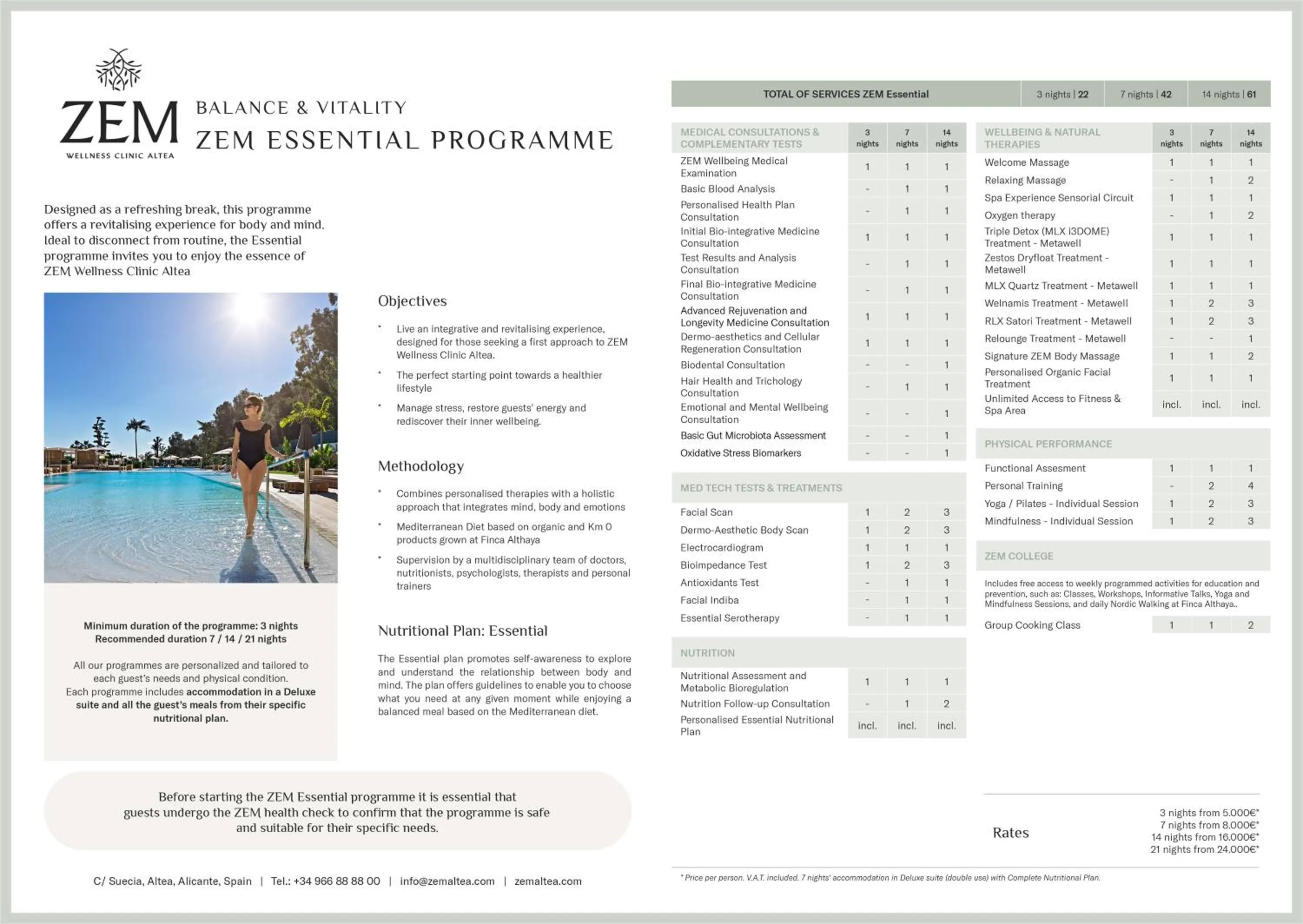 Spa and wellness centre/facilities in ZEM Wellness Clinic Altea - 5 Stars Grand Luxury