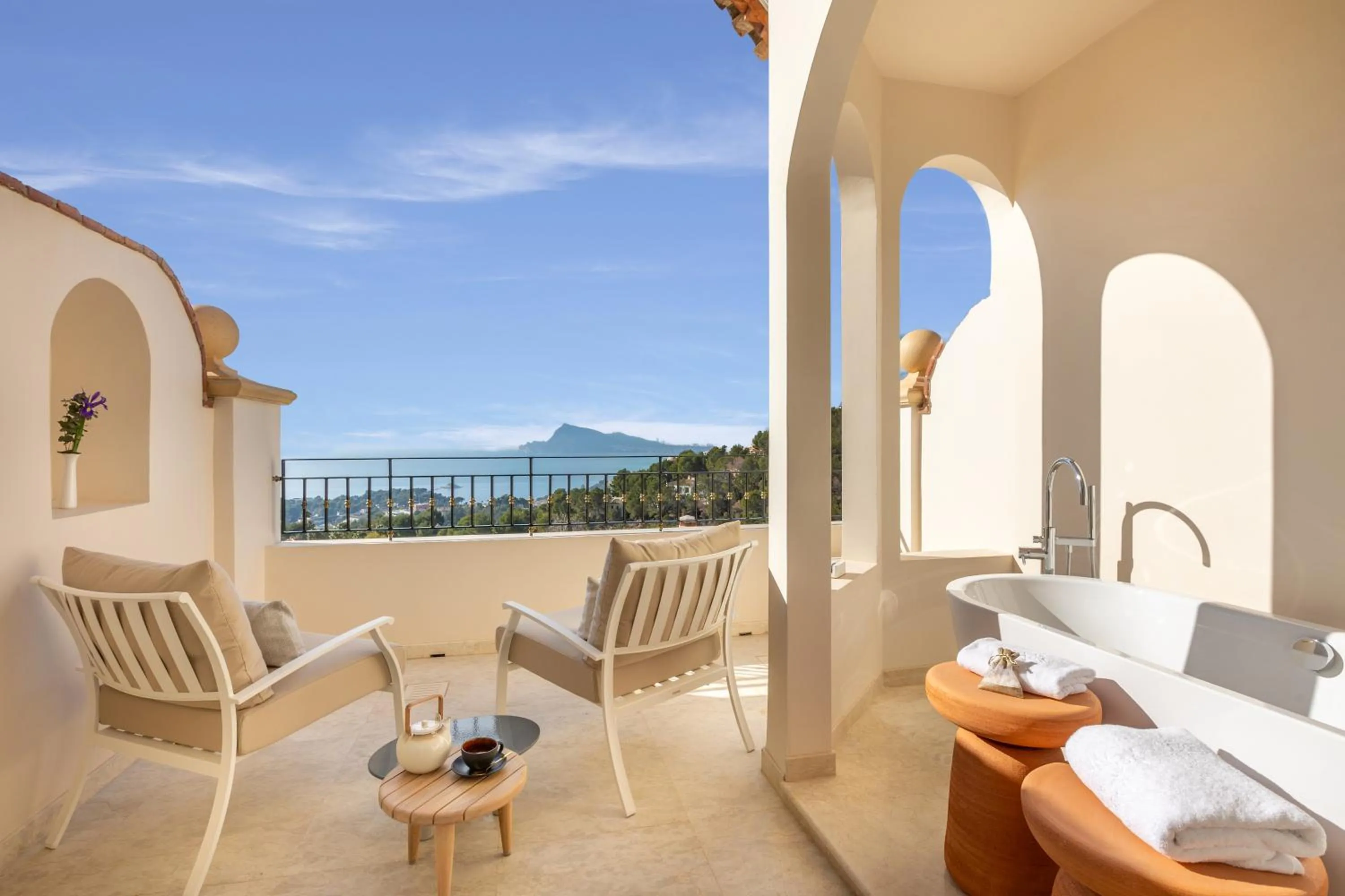 Balcony/Terrace in ZEM Wellness Clinic Altea - 5 Stars Grand Luxury