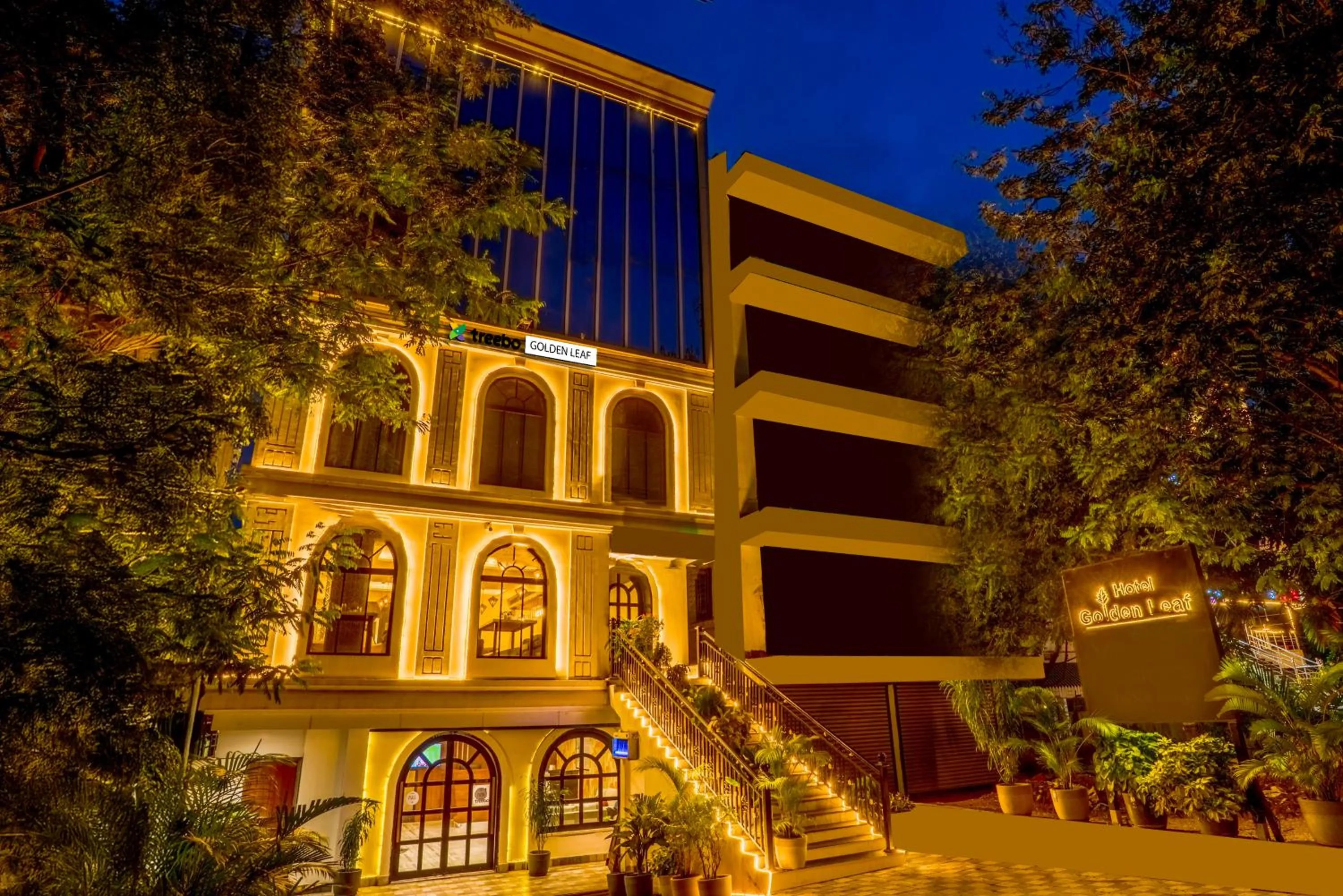 Property building in Treebo Golden Leaf
