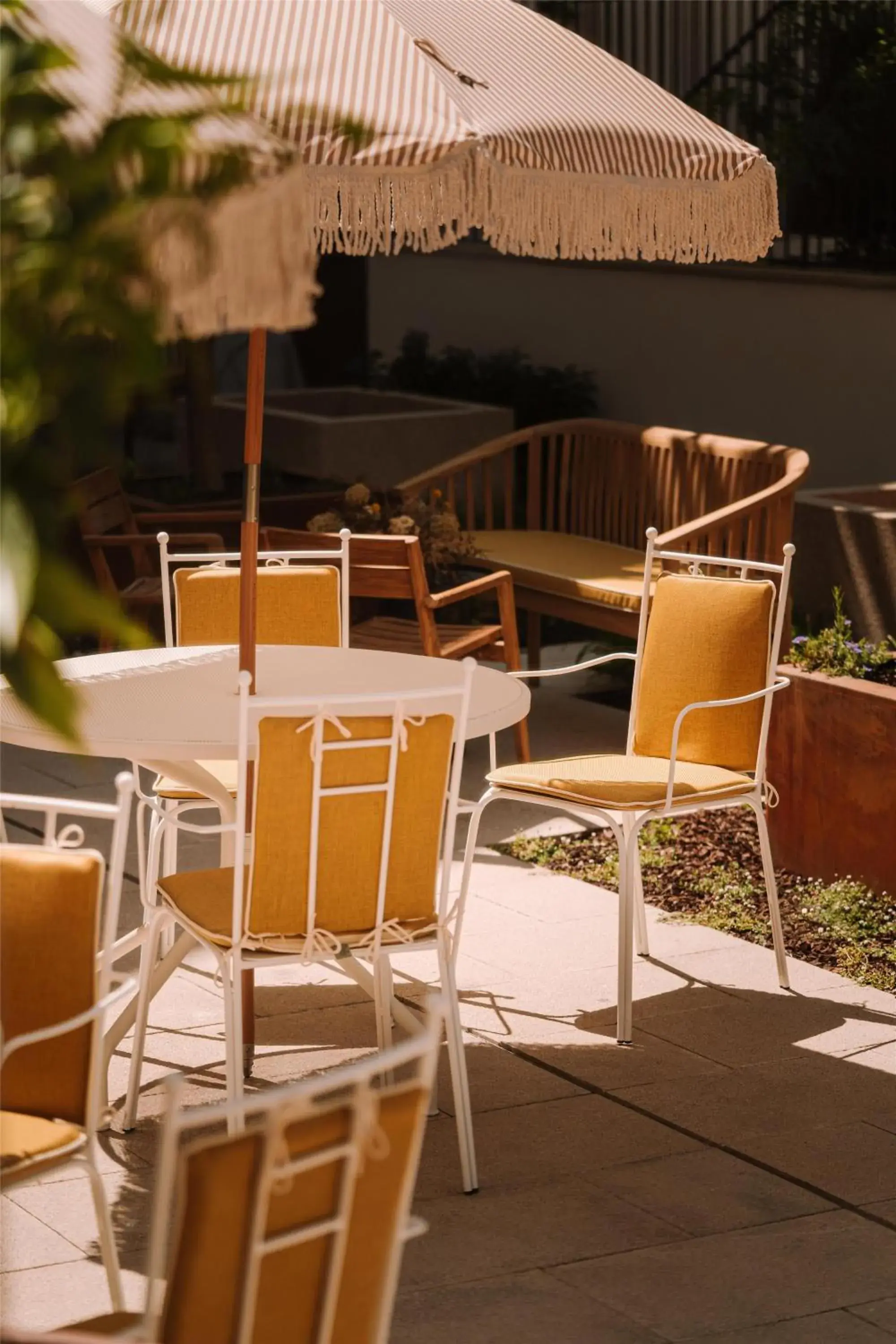 Inner courtyard view in Palacio De Godoy Caceres, Curio Collection By Hilton Inner courtyard view in Palacio De Godoy Caceres, Curio Collection By Hilton