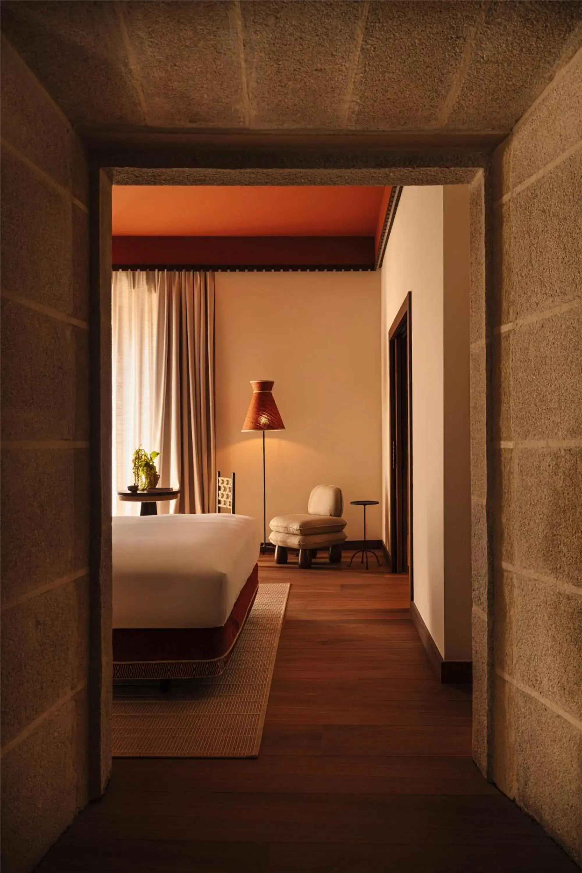 Bed in Palacio De Godoy Caceres, Curio Collection By Hilton Bed in Palacio De Godoy Caceres, Curio Collection By Hilton