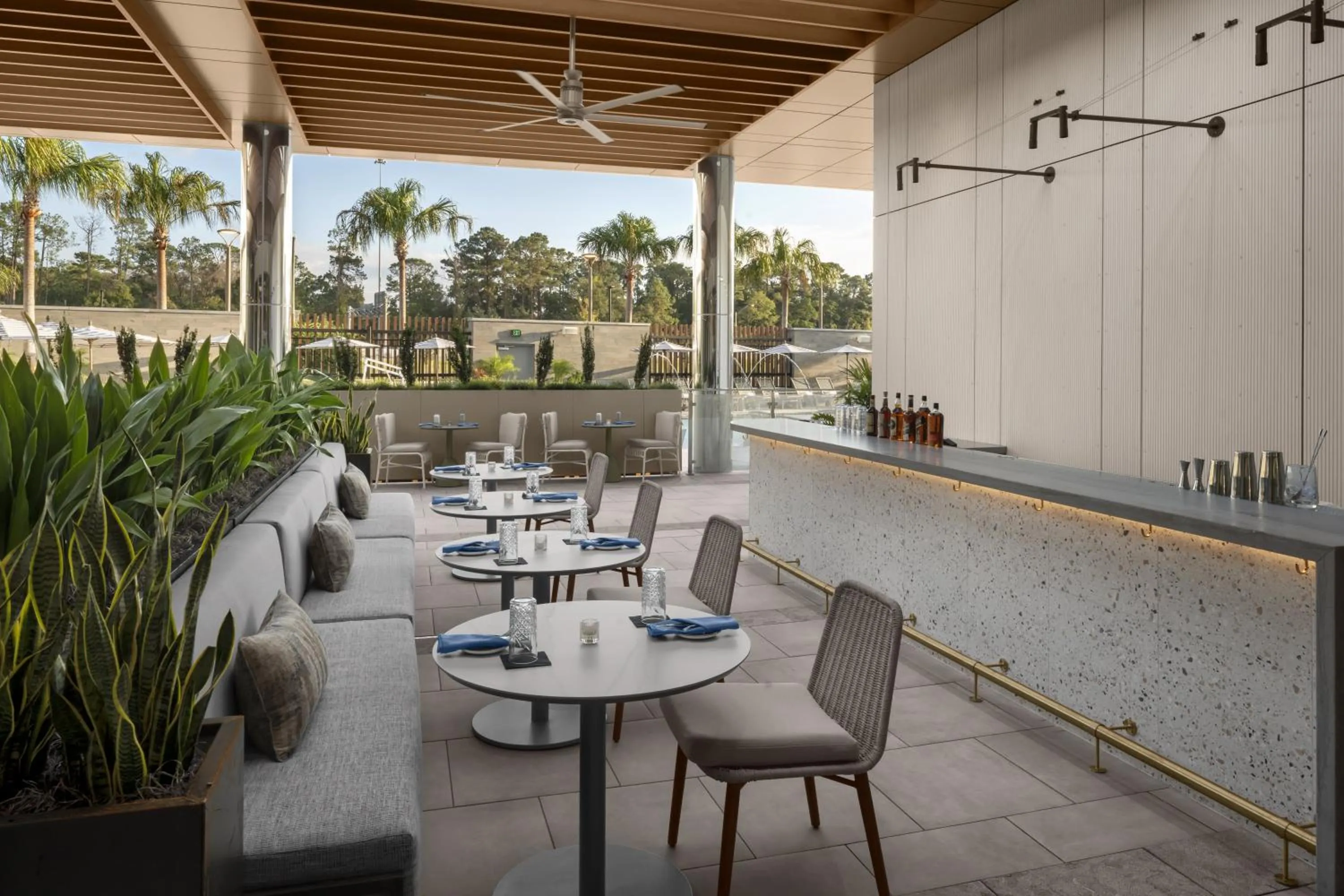 Patio in Hilton Jacksonville At Mayo Clinic