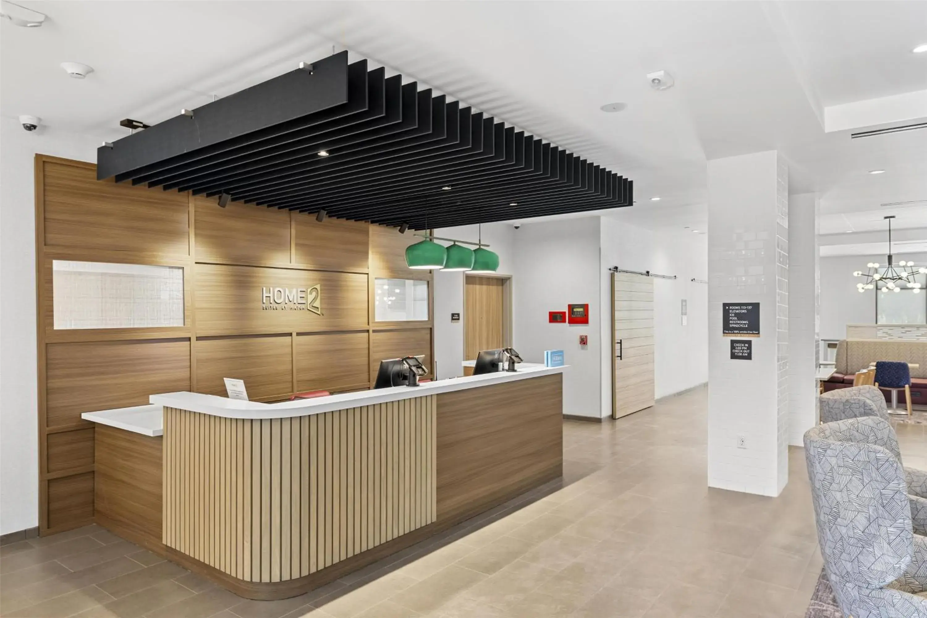 Lobby or reception in Home2 Suites By Hilton Riverside Downtown Lobby or reception in Home2 Suites By Hilton Riverside Downtown