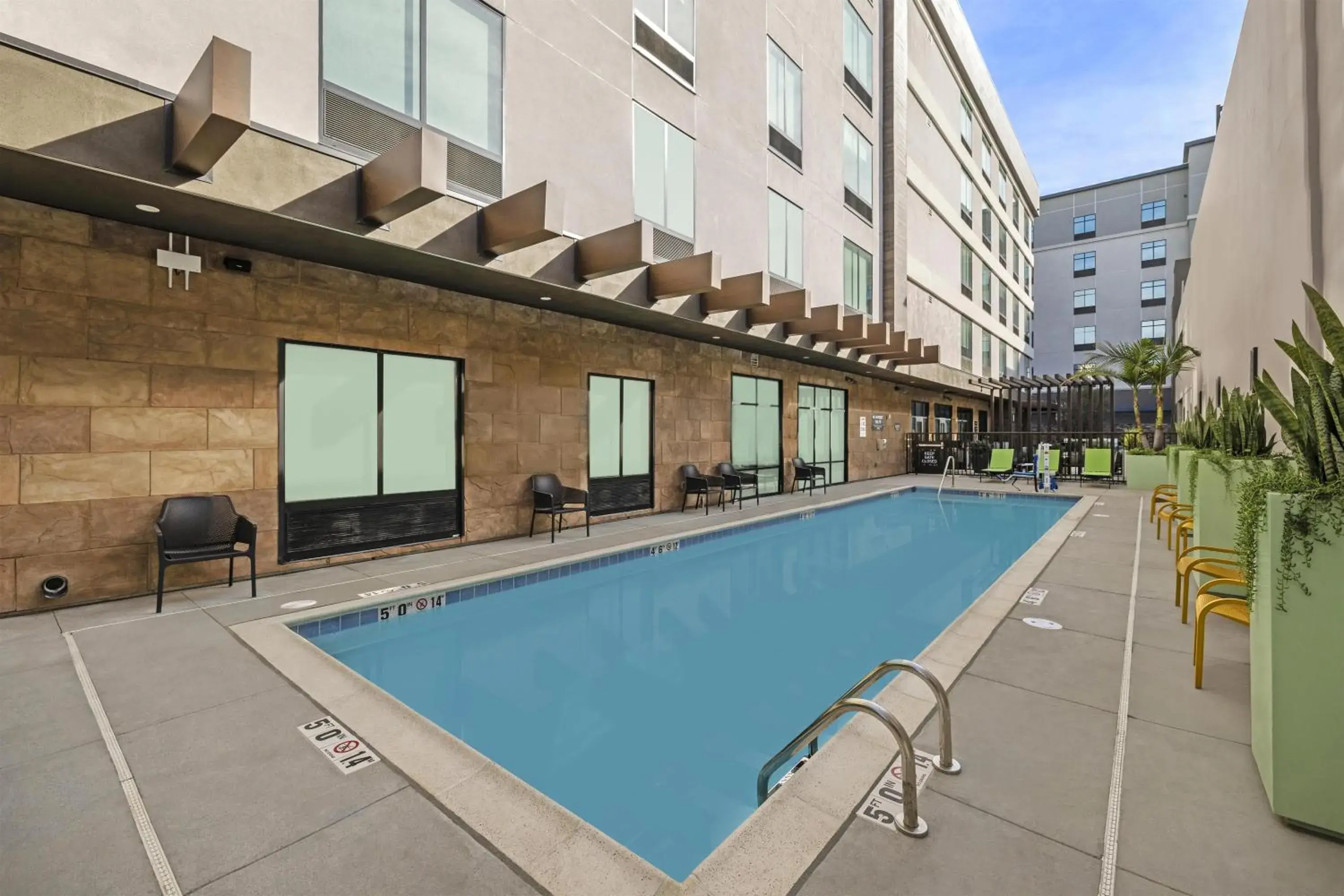 Pool view in Home2 Suites By Hilton Riverside Downtown Pool view in Home2 Suites By Hilton Riverside Downtown