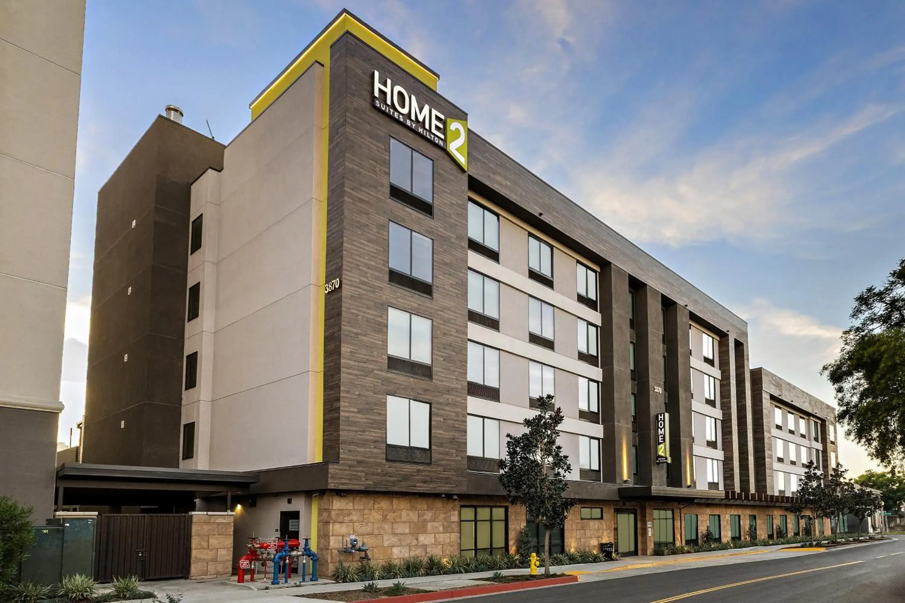 Property building in Home2 Suites By Hilton Riverside Downtown Property building in Home2 Suites By Hilton Riverside Downtown