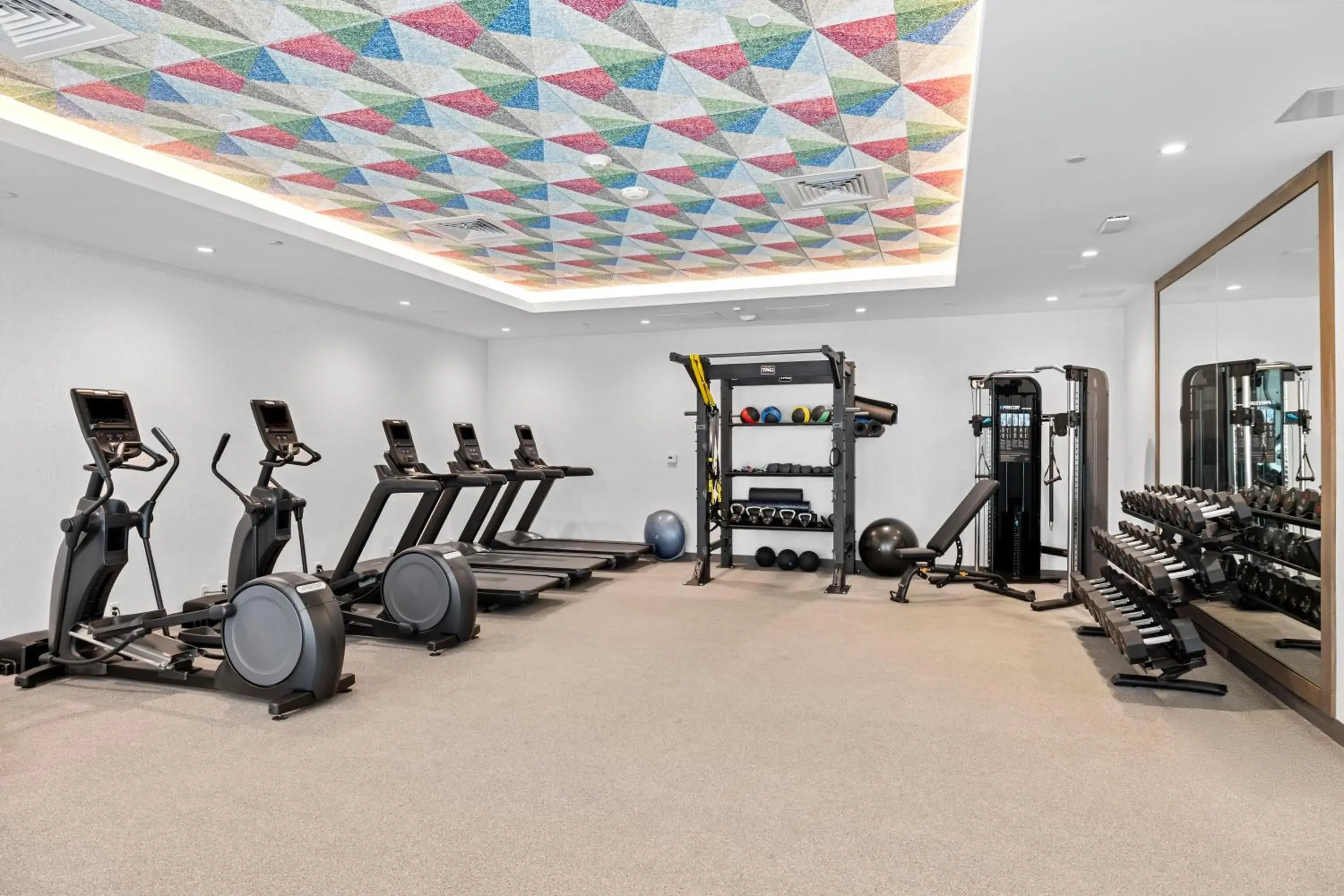Fitness centre/facilities in Home2 Suites By Hilton Riverside Downtown Fitness centre/facilities in Home2 Suites By Hilton Riverside Downtown