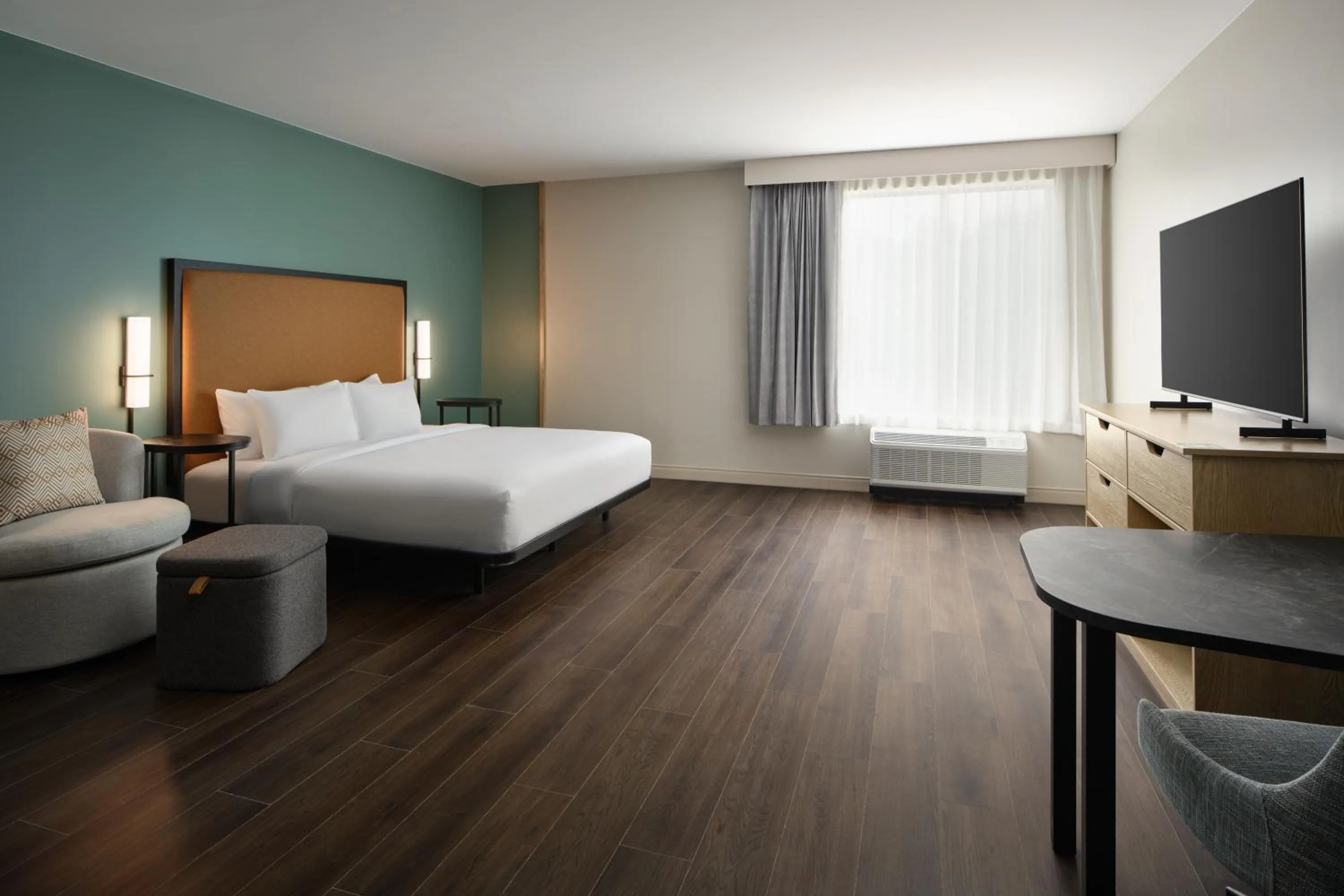 Bedroom, Bed in LivSmart Studios By Hilton Tullahoma