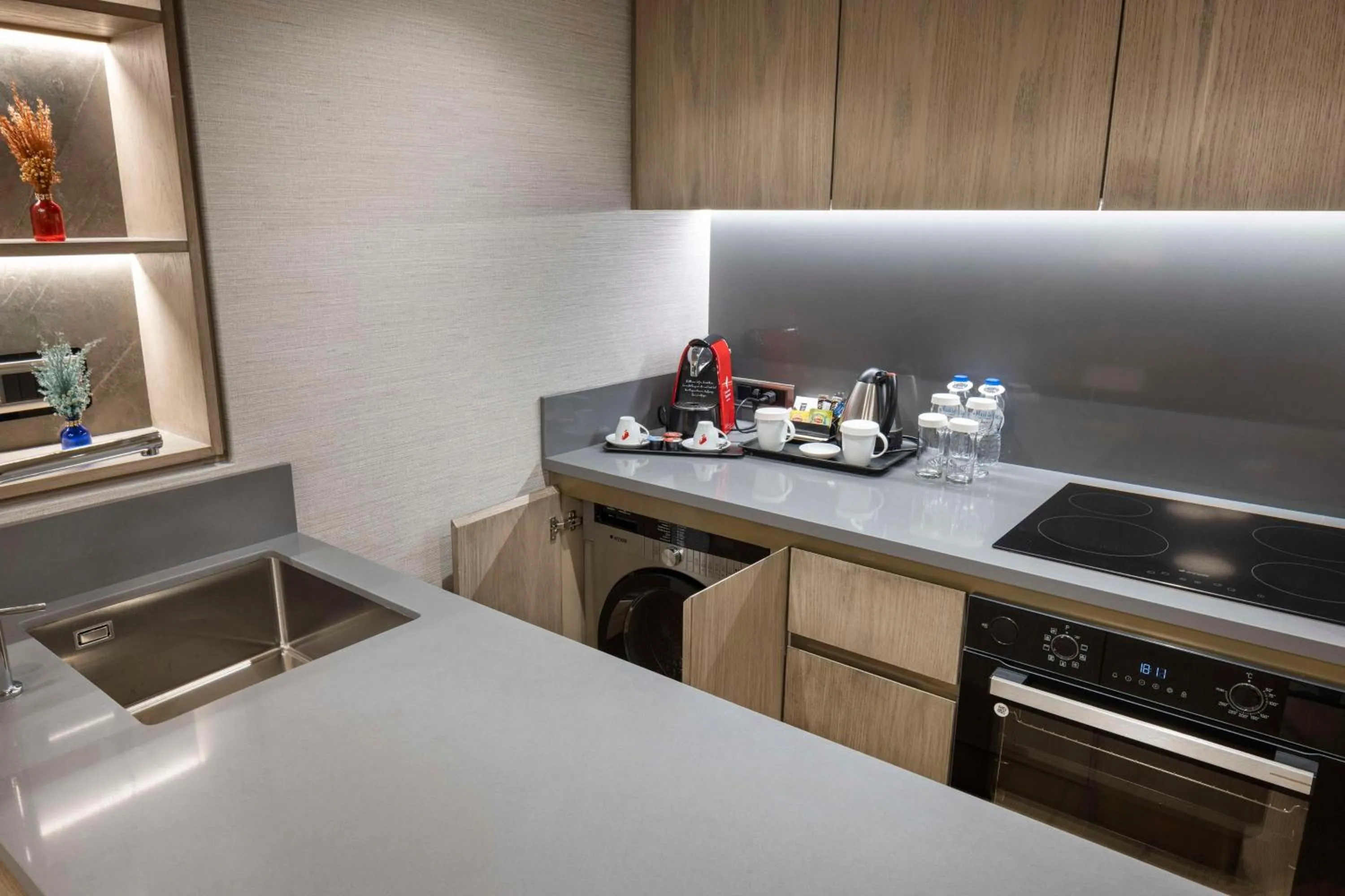 Kitchen or kitchenette in Ankara HiltonSA