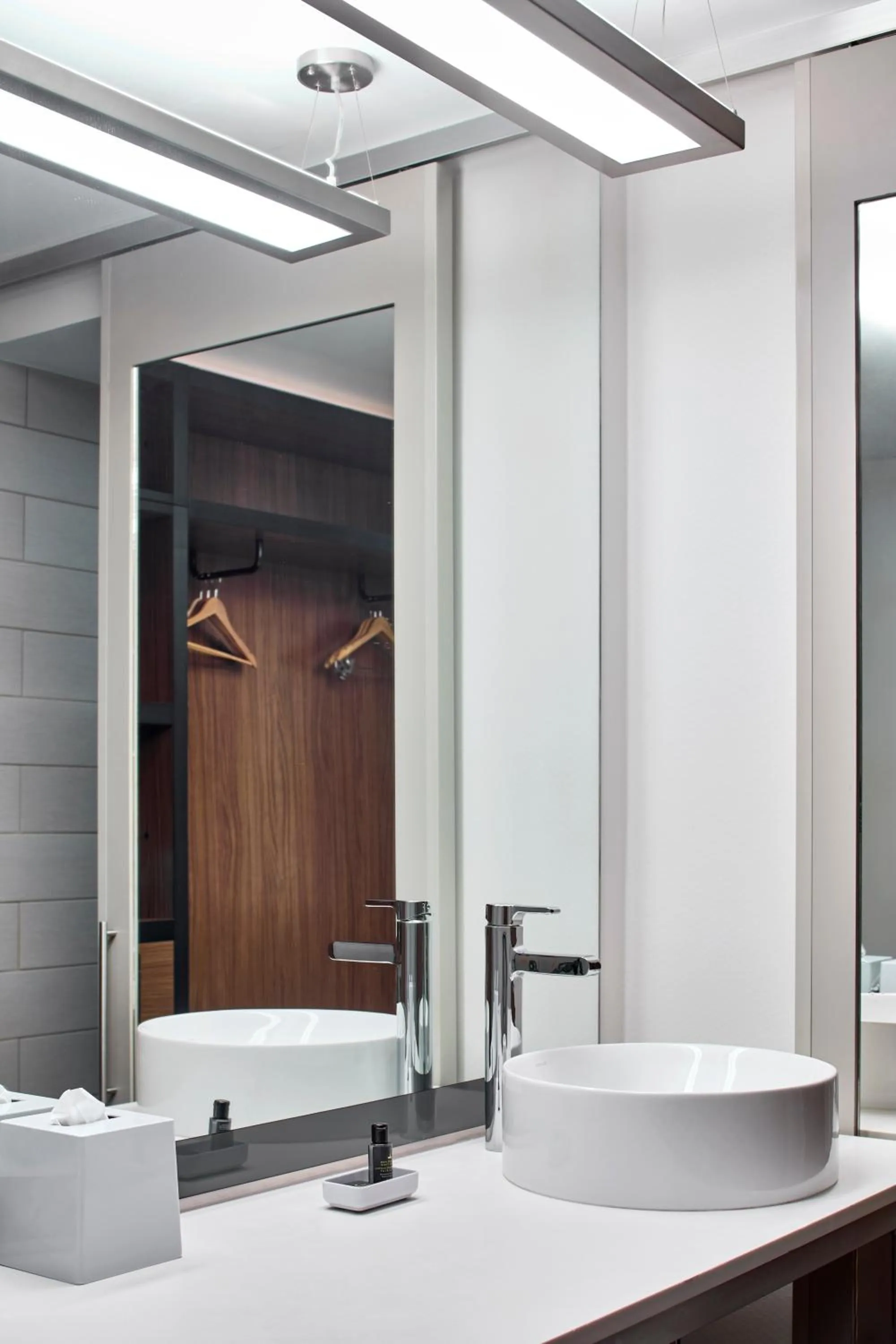 Bathroom in Aloft Raleigh