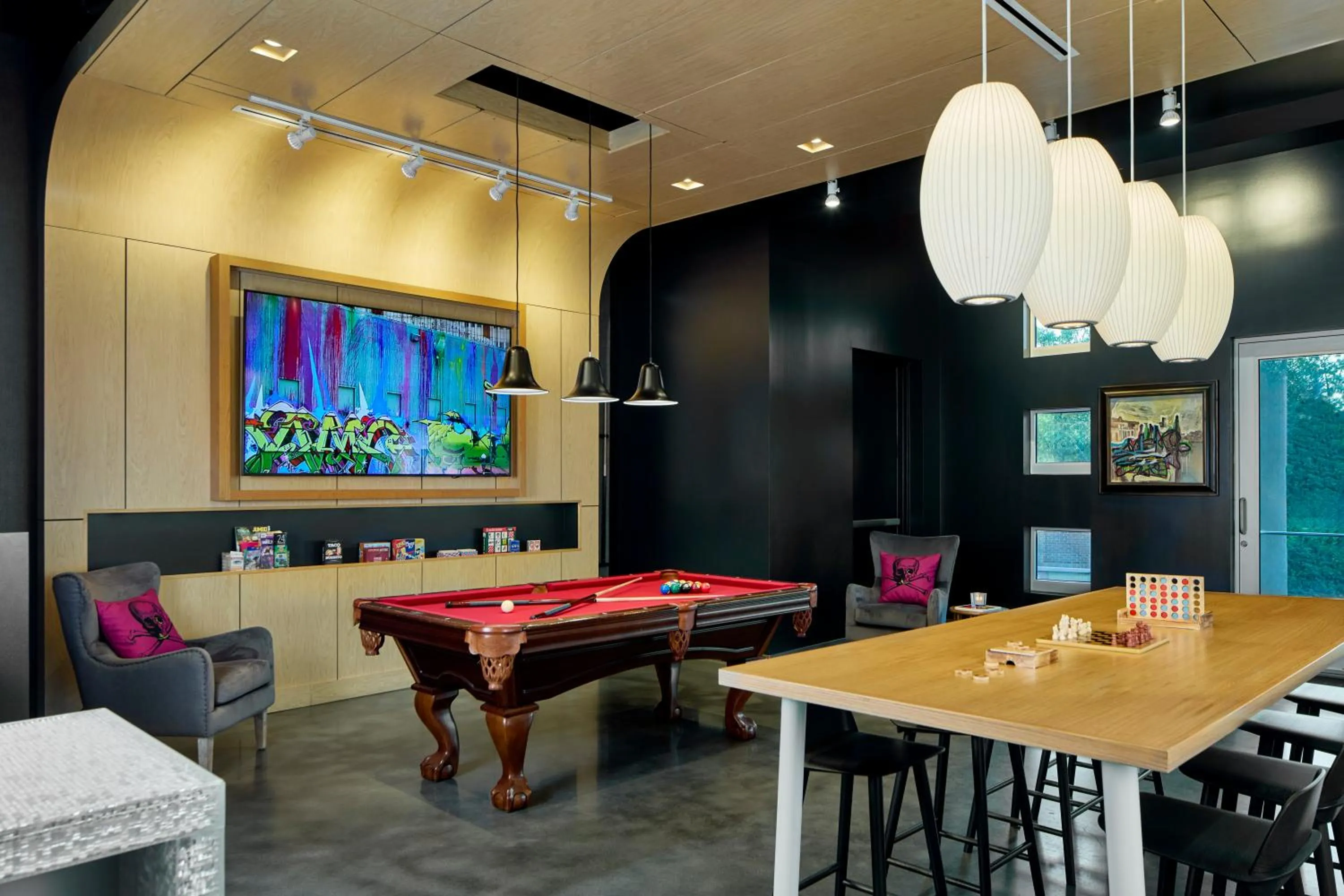 Game Room in Aloft Raleigh