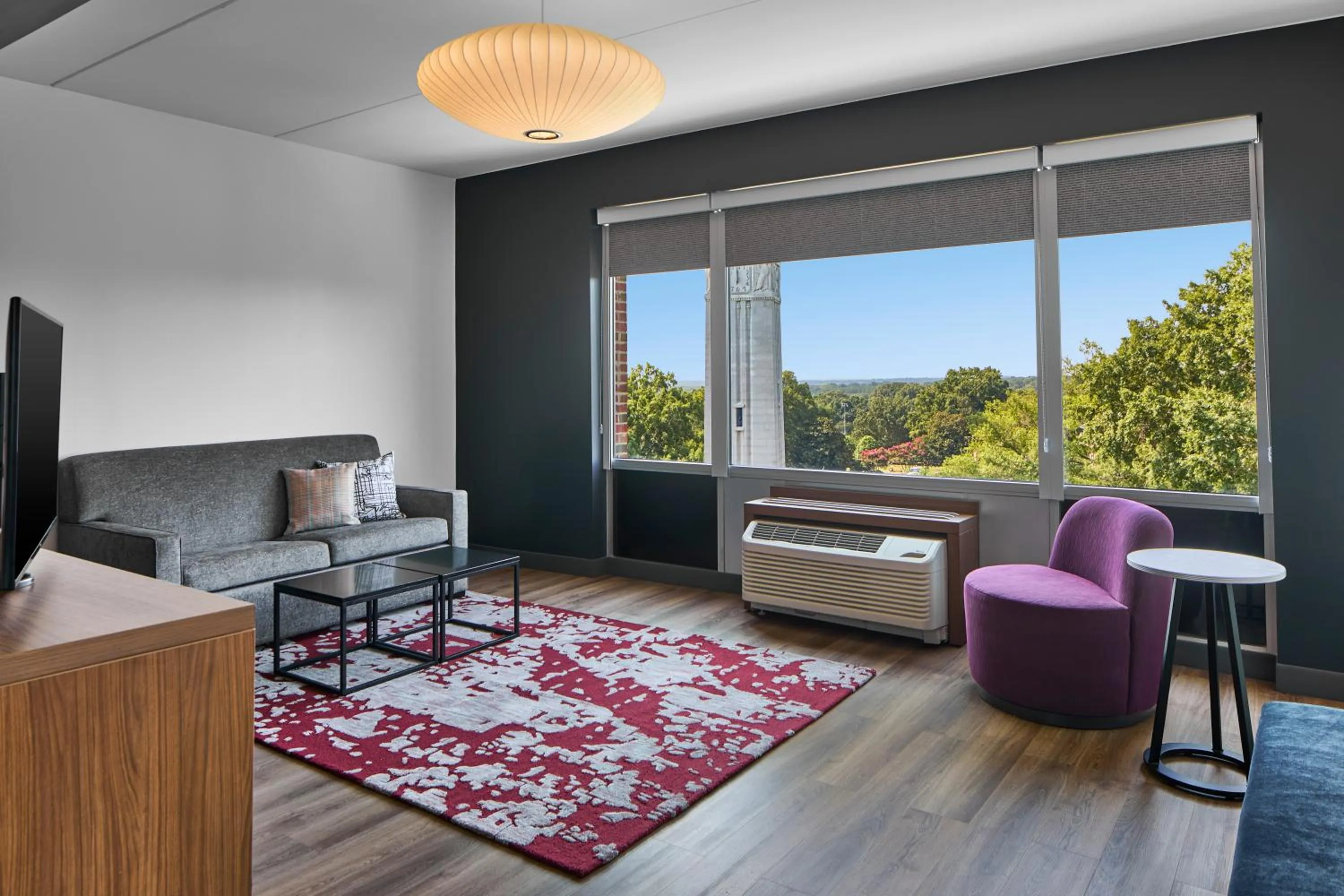 Natural landscape in Aloft Raleigh