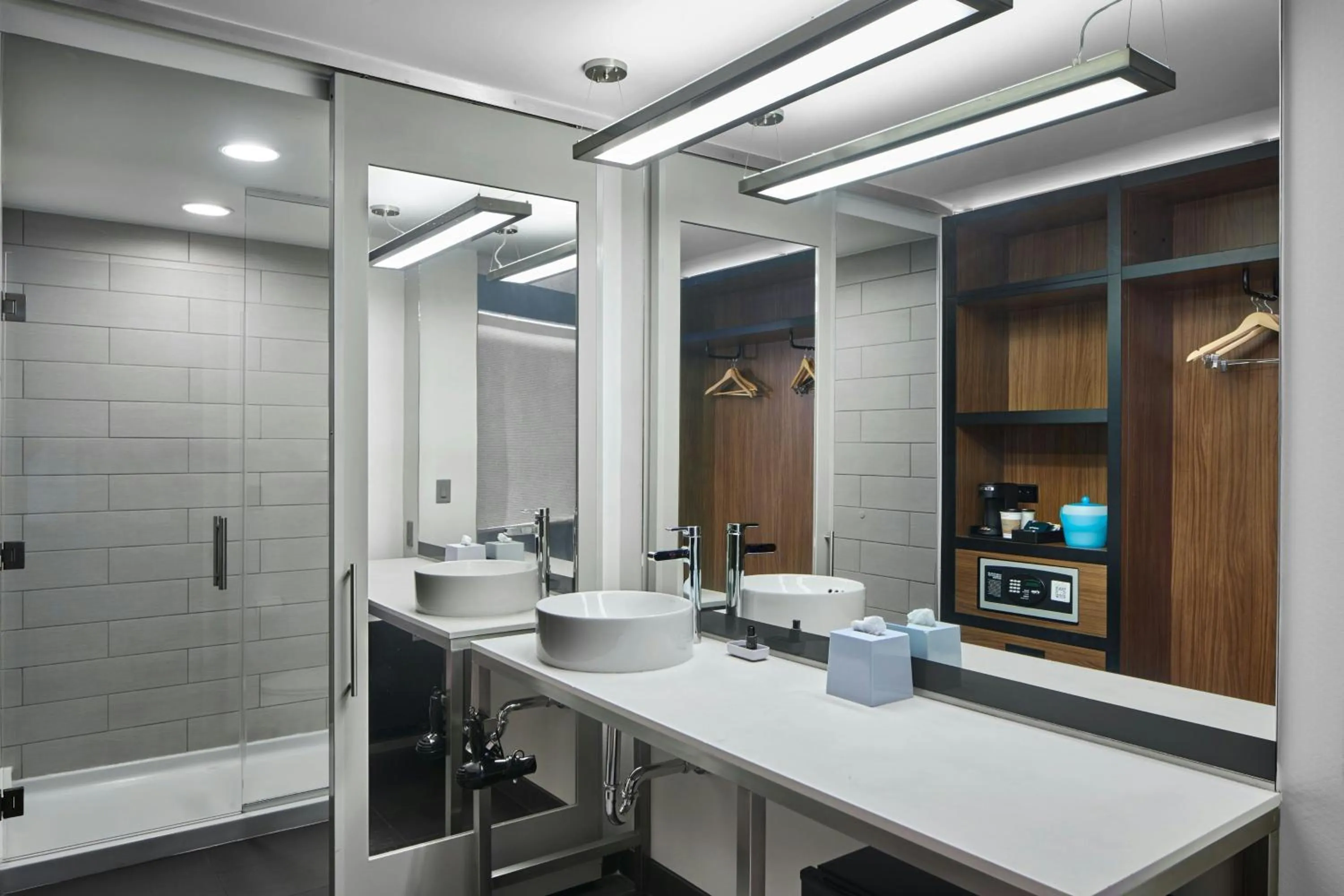 Bathroom in Aloft Raleigh