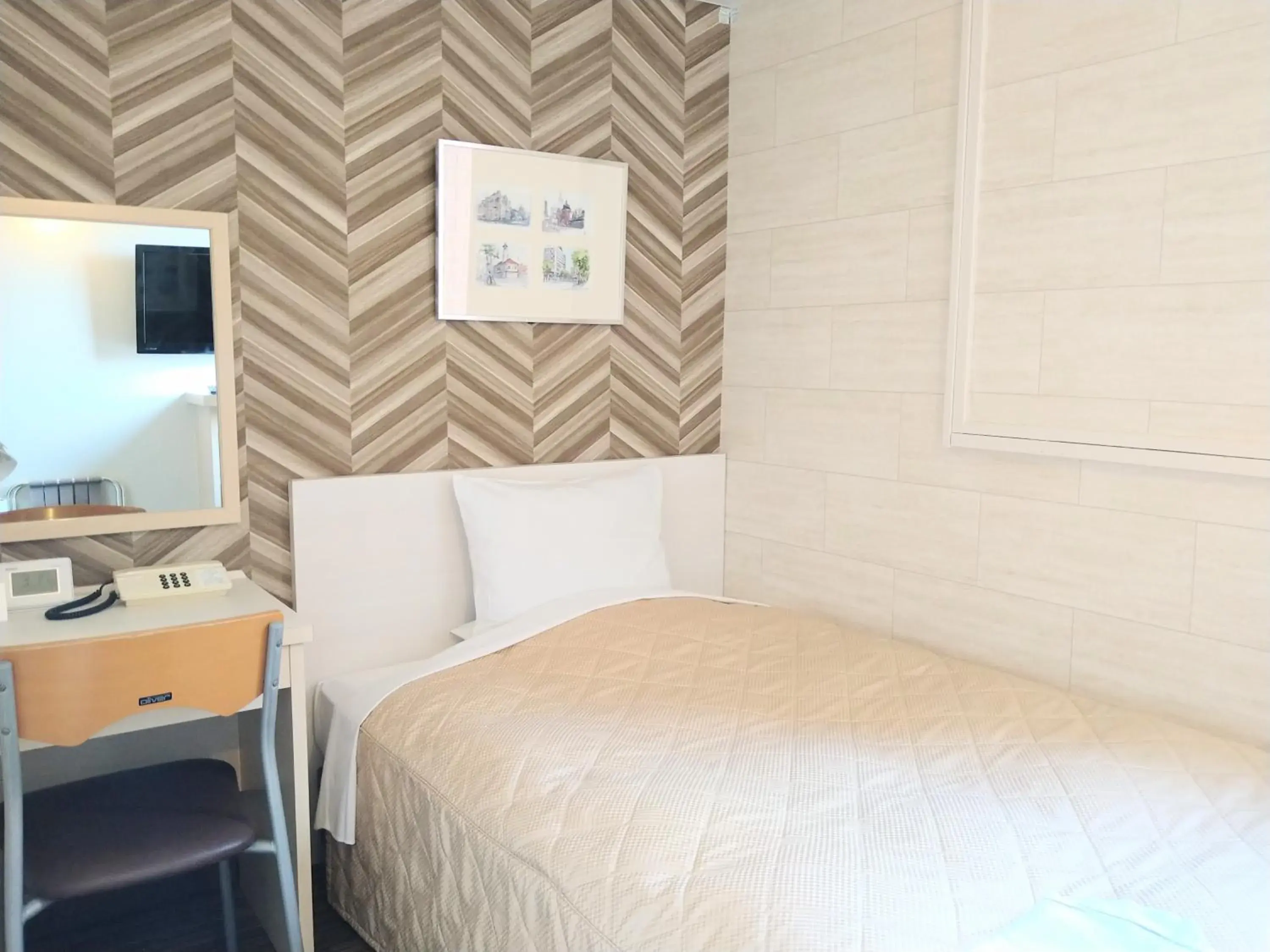 Bed in Morioka New City Hotel Bed in Morioka New City Hotel