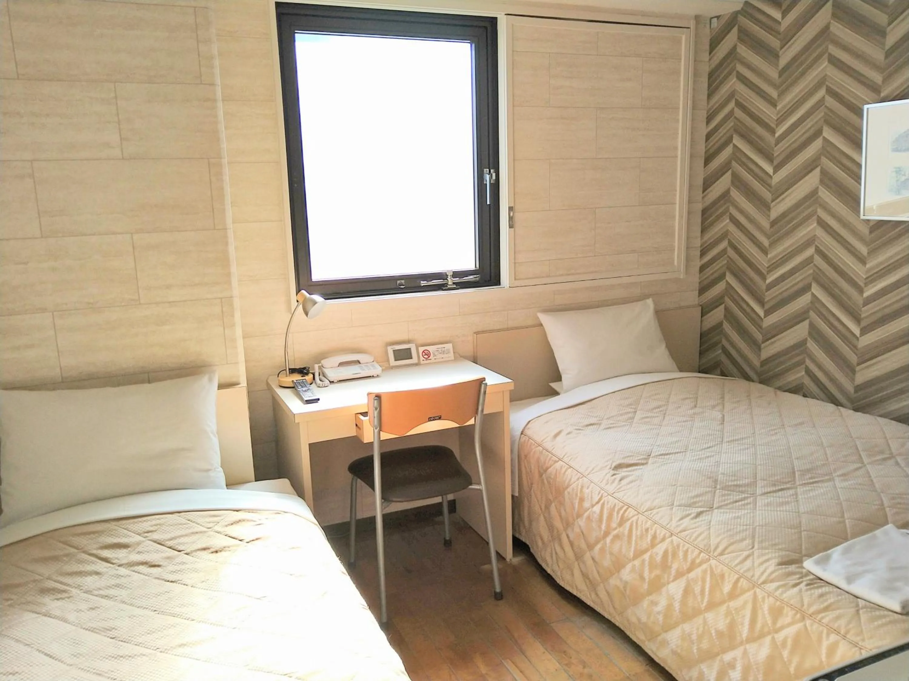 Bed in Morioka New City Hotel