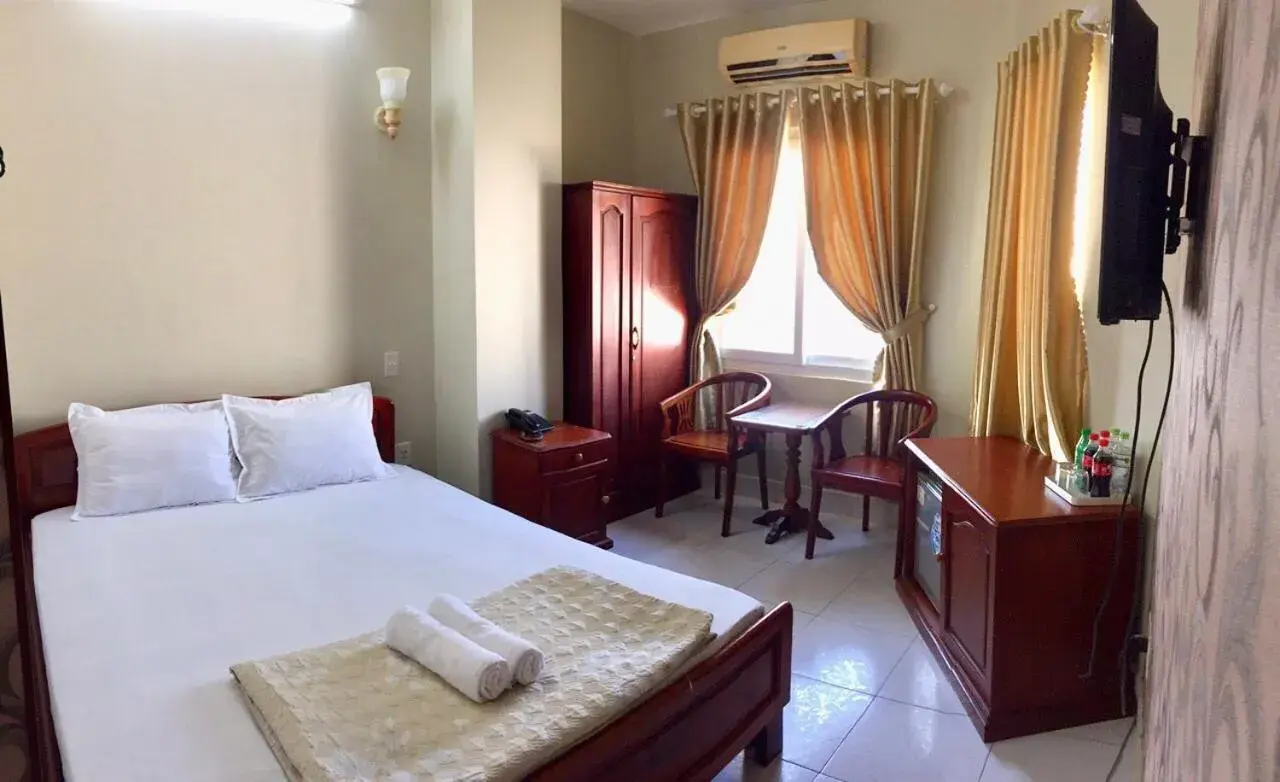 Bed in Thuy Van Hotel Bed in Thuy Van Hotel