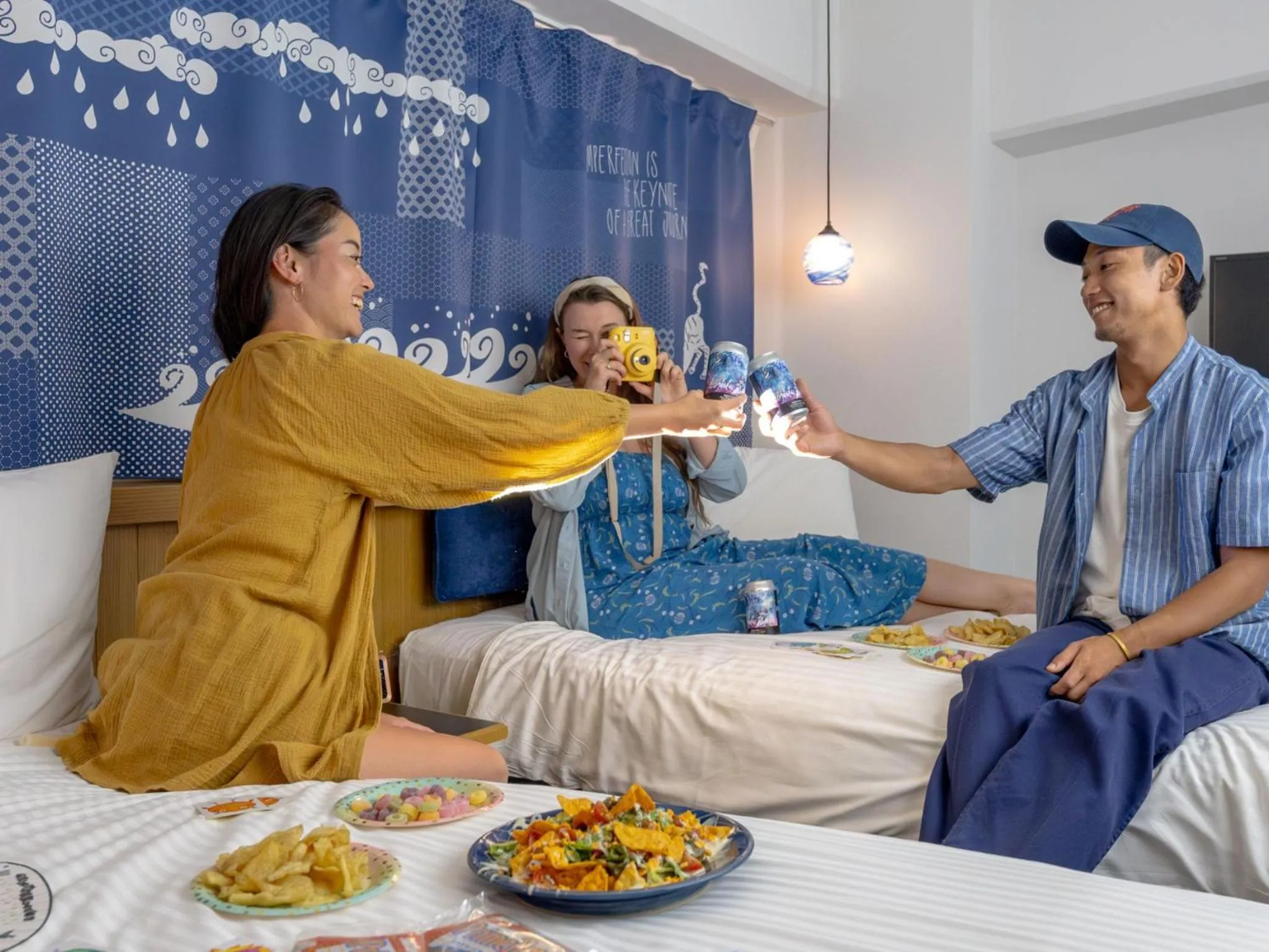 Bed in Estinate Hotel Naha