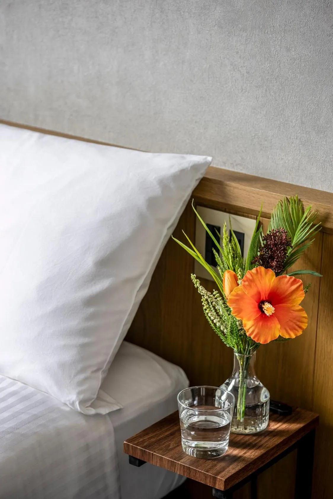 Bed in Estinate Hotel Naha