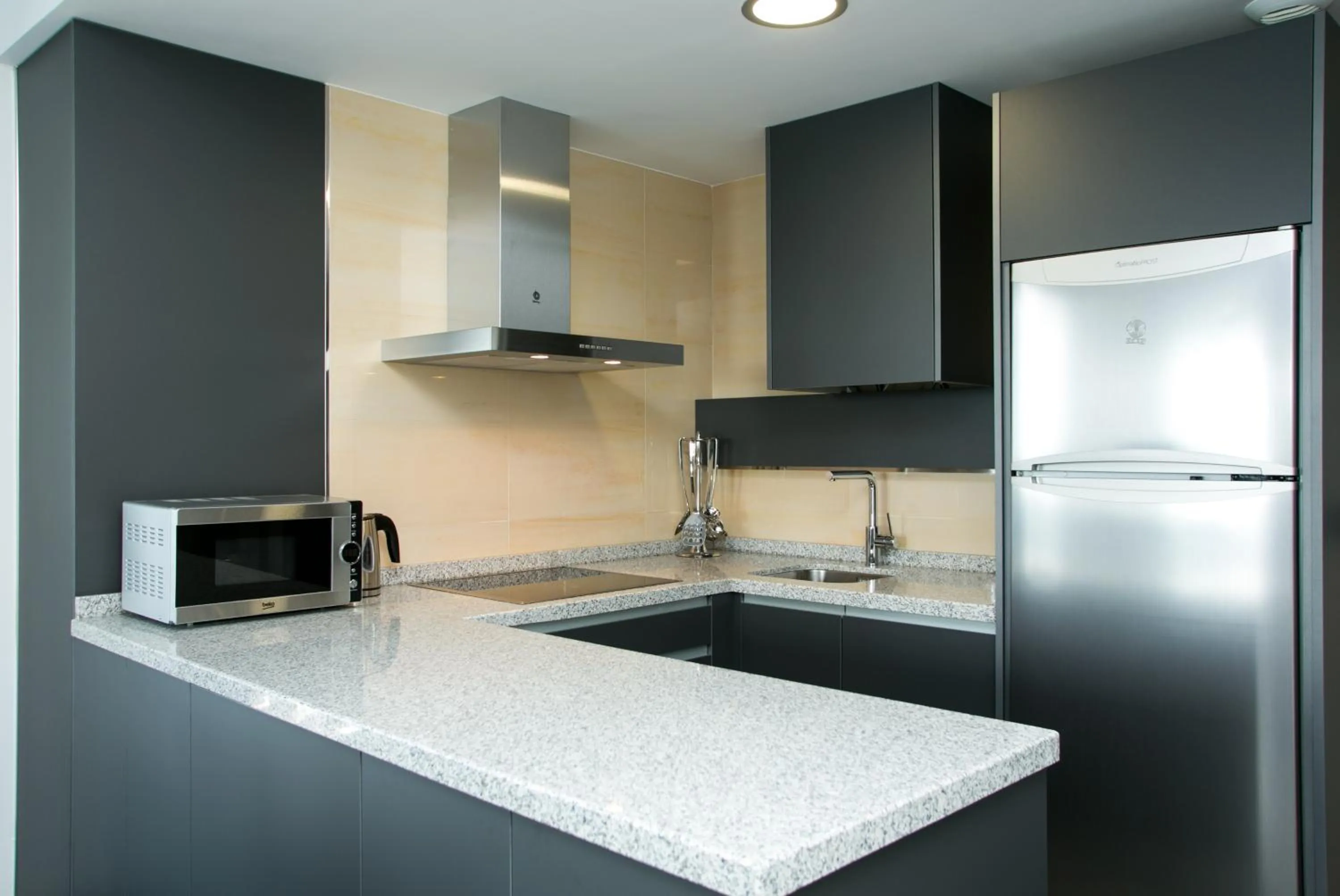 Kitchen or kitchenette in Apartamentos Fuengirola Playa