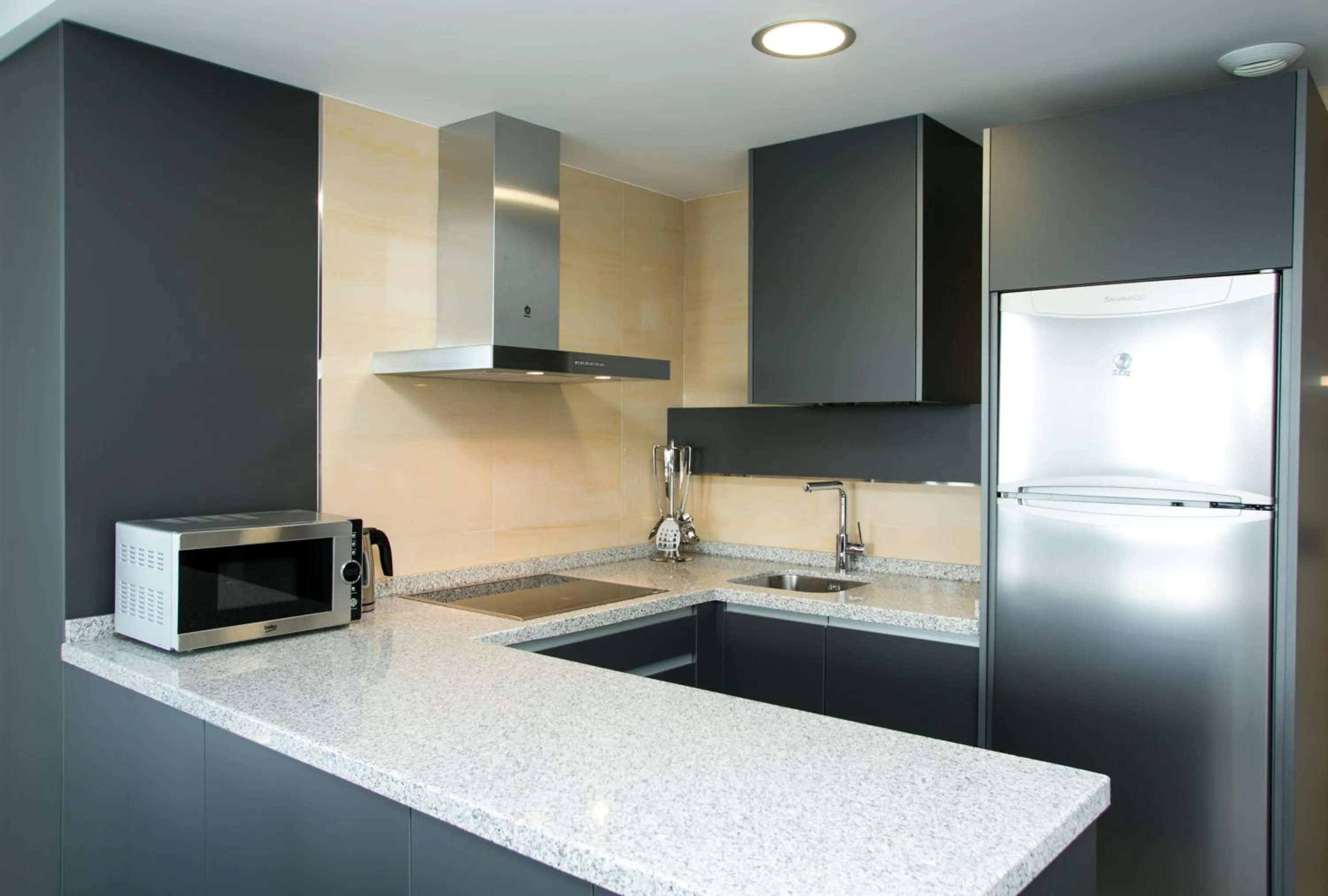 Kitchen or kitchenette in Apartamentos Fuengirola Playa