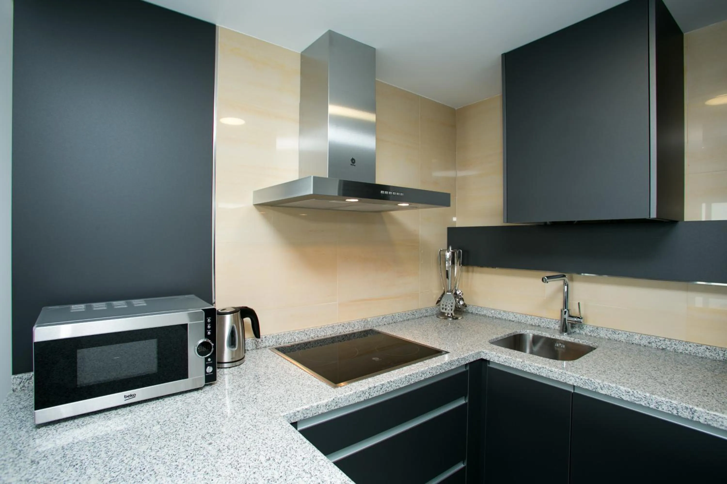 Kitchen or kitchenette in Apartamentos Fuengirola Playa