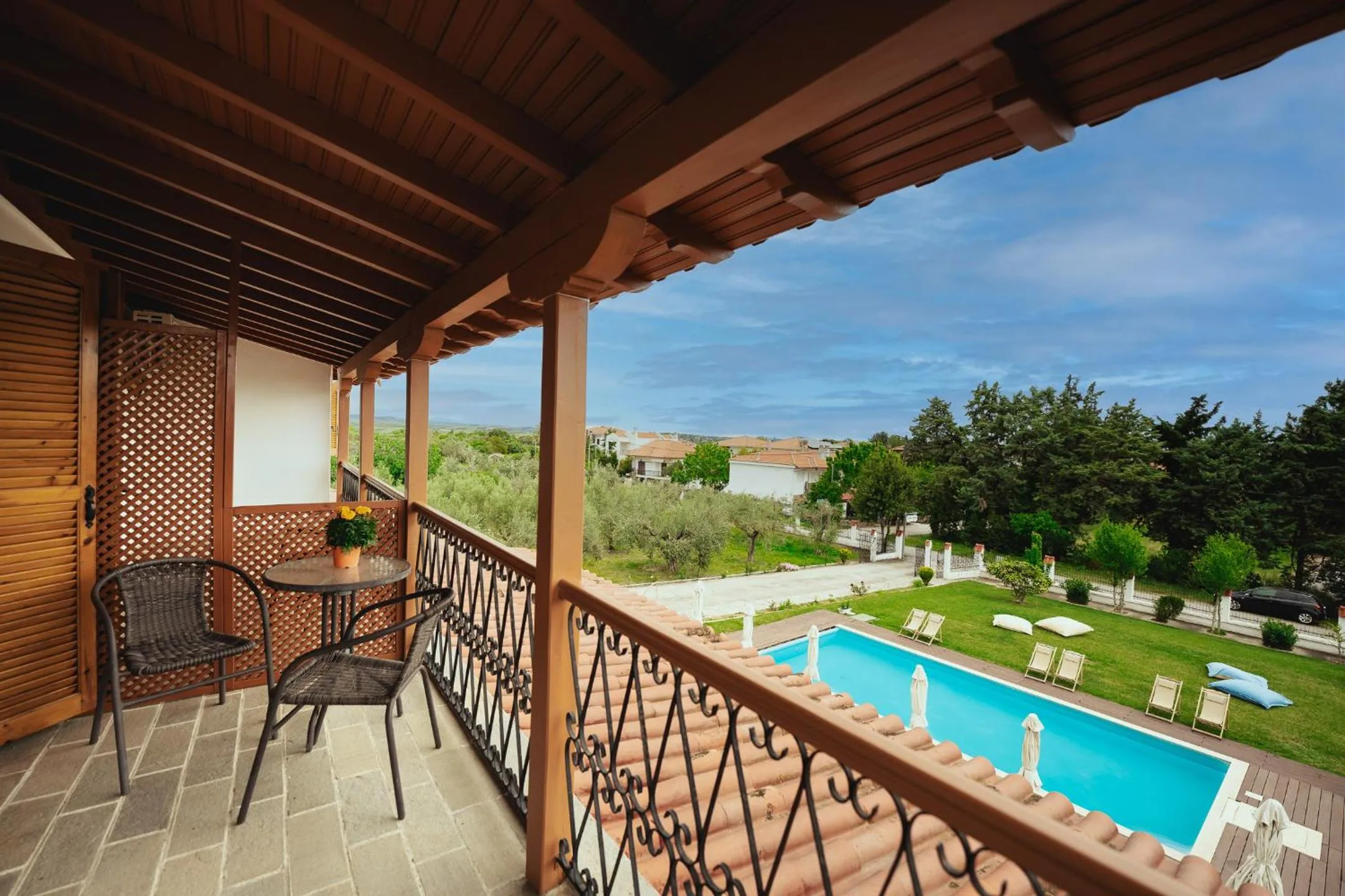 Pool view in Kalisun Pool House by Georgalas